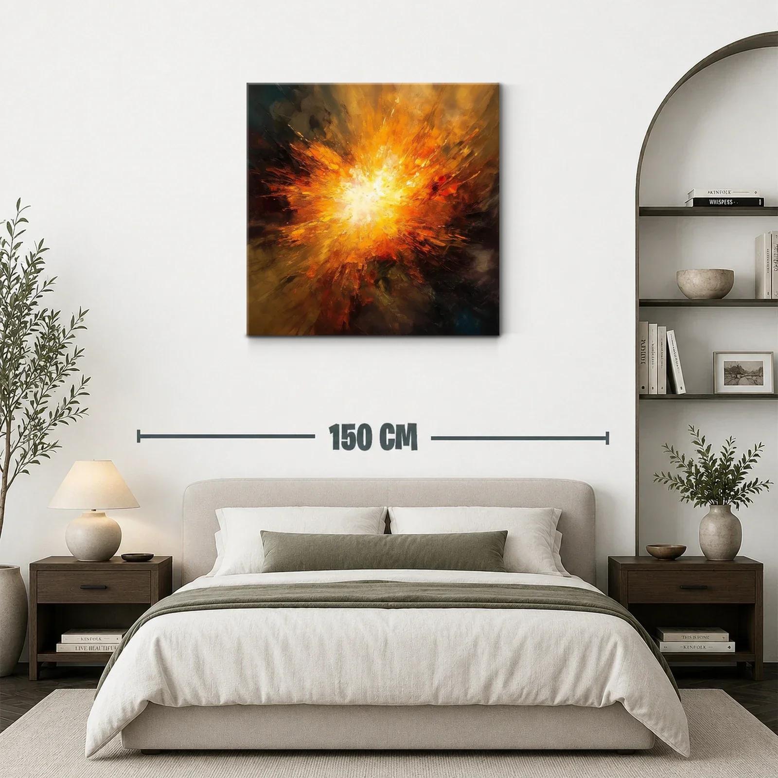 Explosión de luz cálida en explosión abstracta vibrante — miniatura 3
