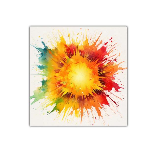 Explosión de color vibrante para ambiente lleno de energía