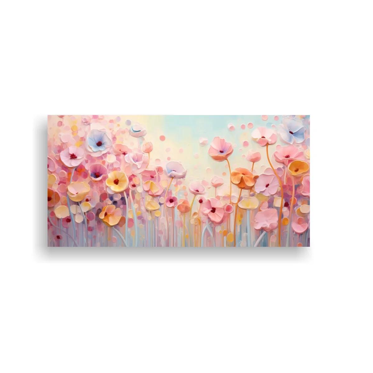 Cuadro flores rosadas con centros florales visibles — imagen principal