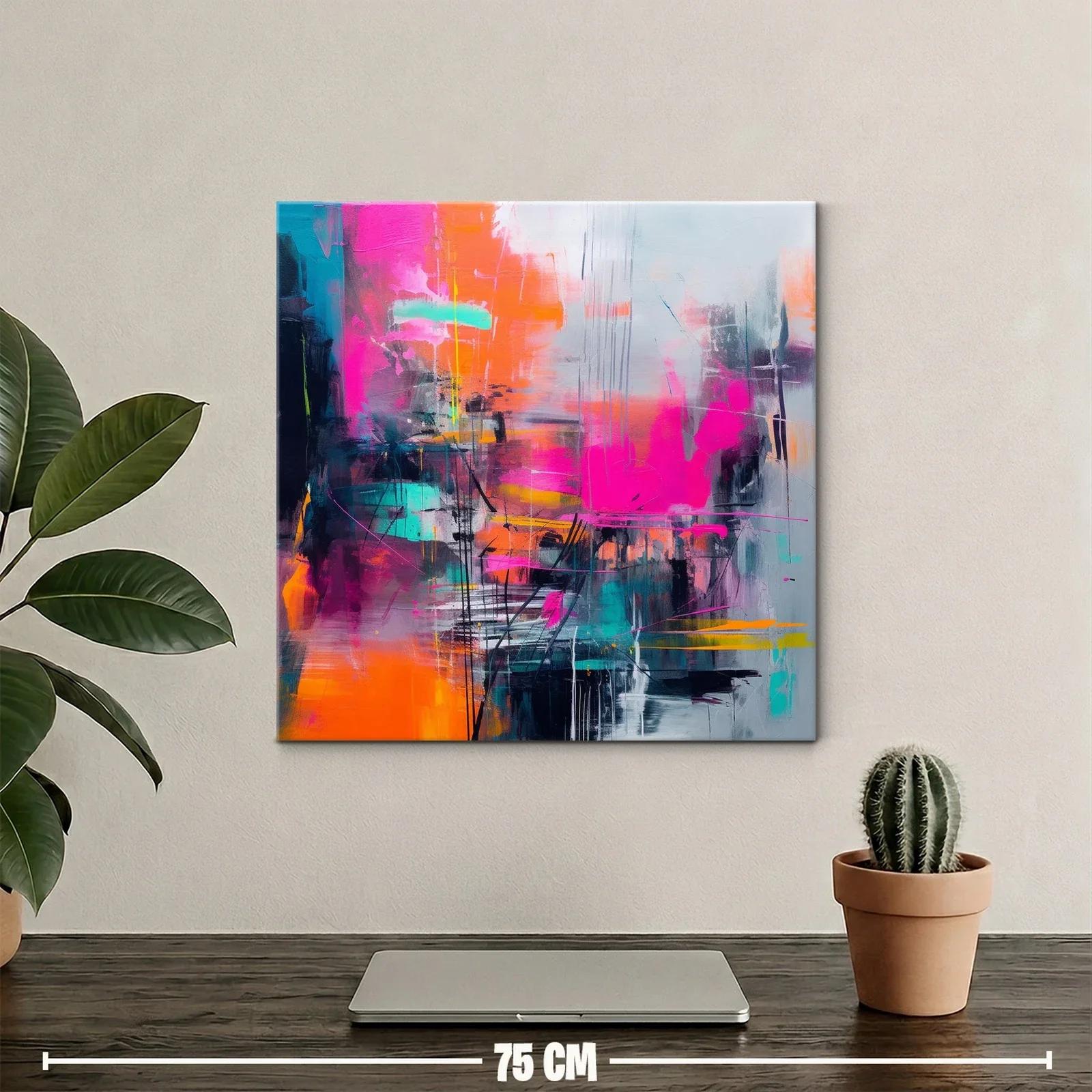 Composición vibrante con tonos intensos y contrastes dinámicos — miniatura 2