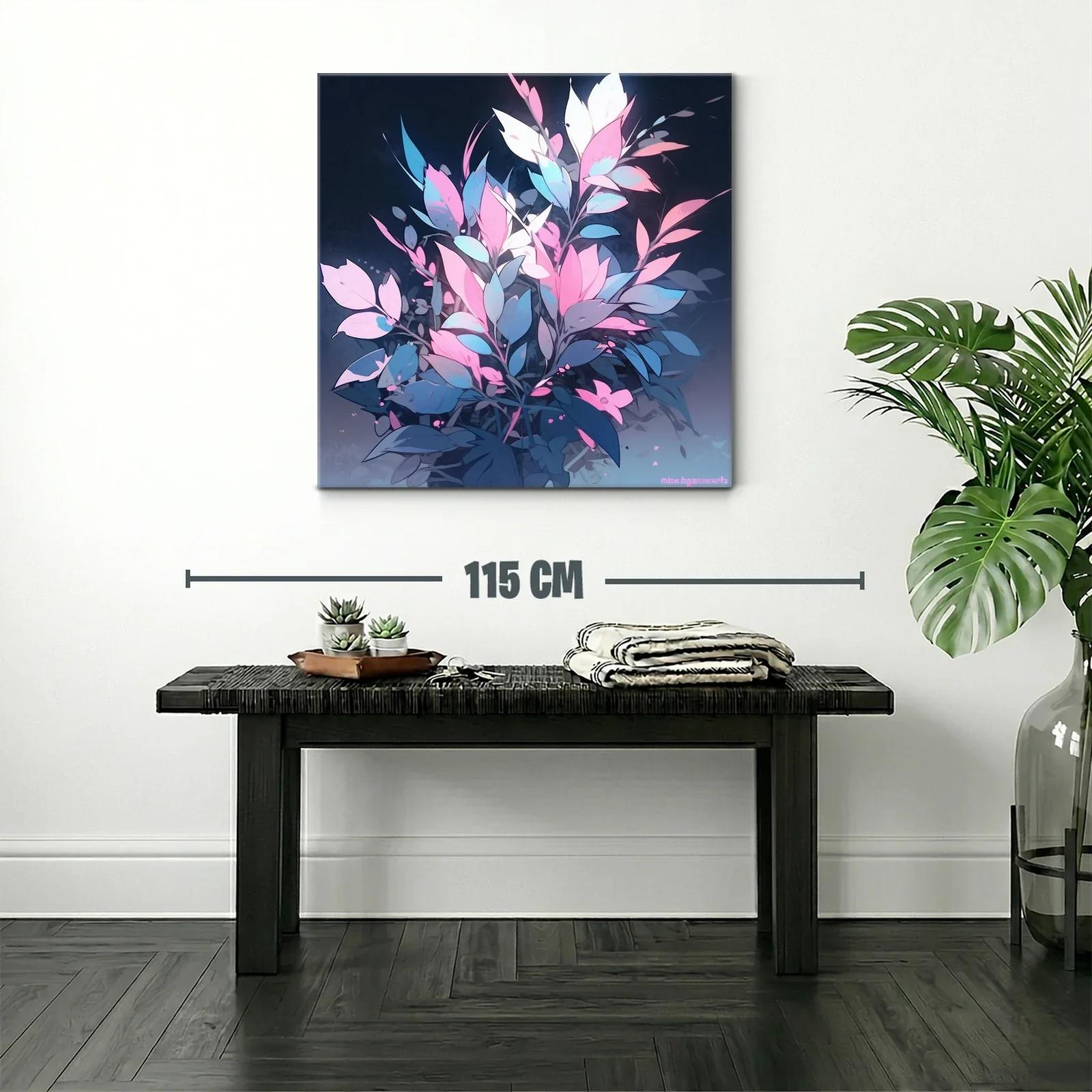 Composición floral en tonos pastel y azul noche — miniatura 2