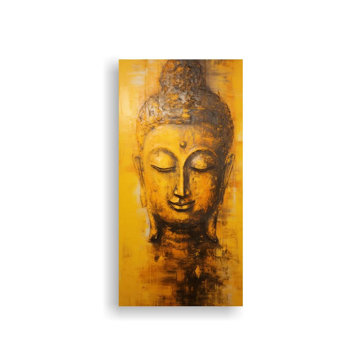 Cuadro Buda con fondo cálido texturizado