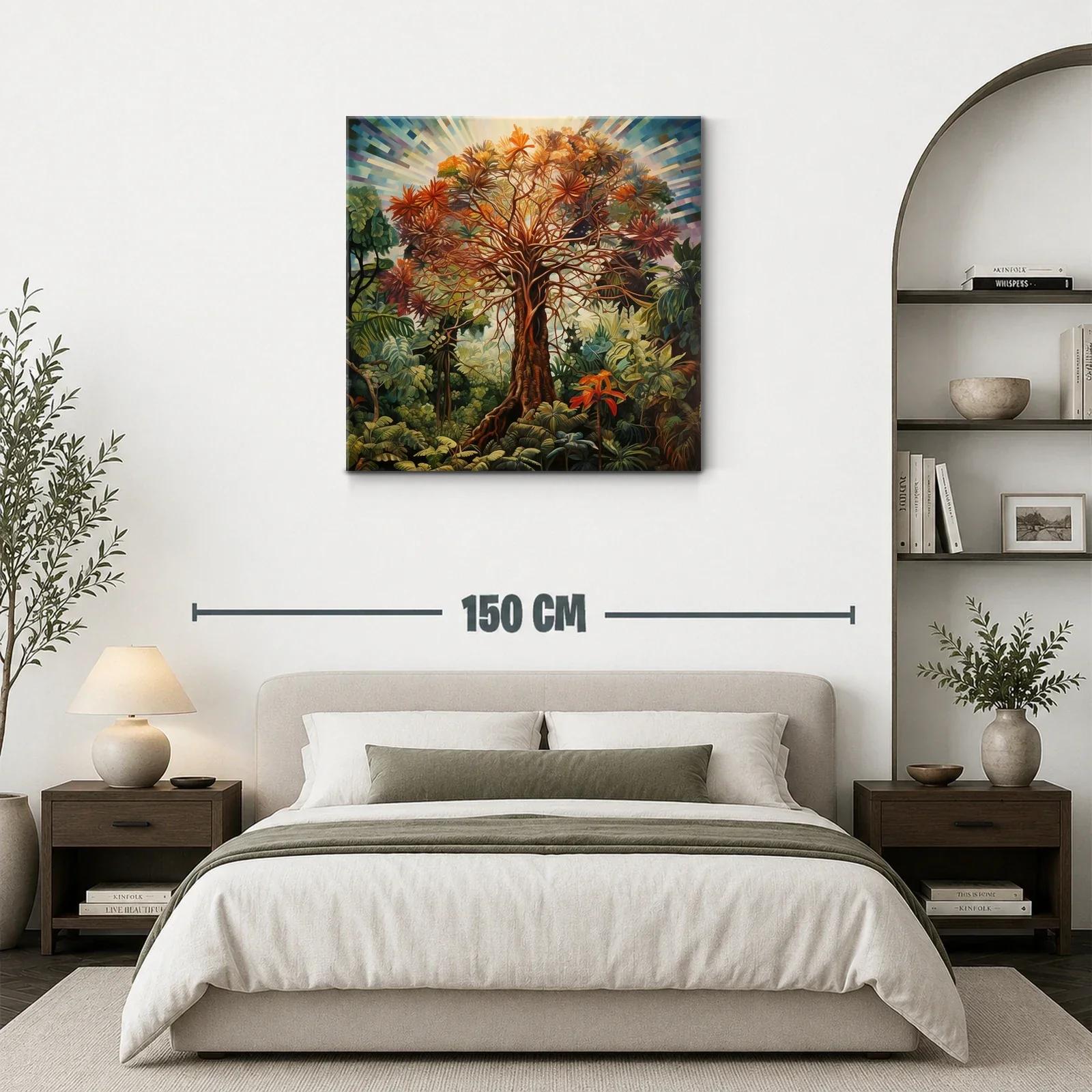 Árbol radiante en vibrante paisaje natural tropical — miniatura 3