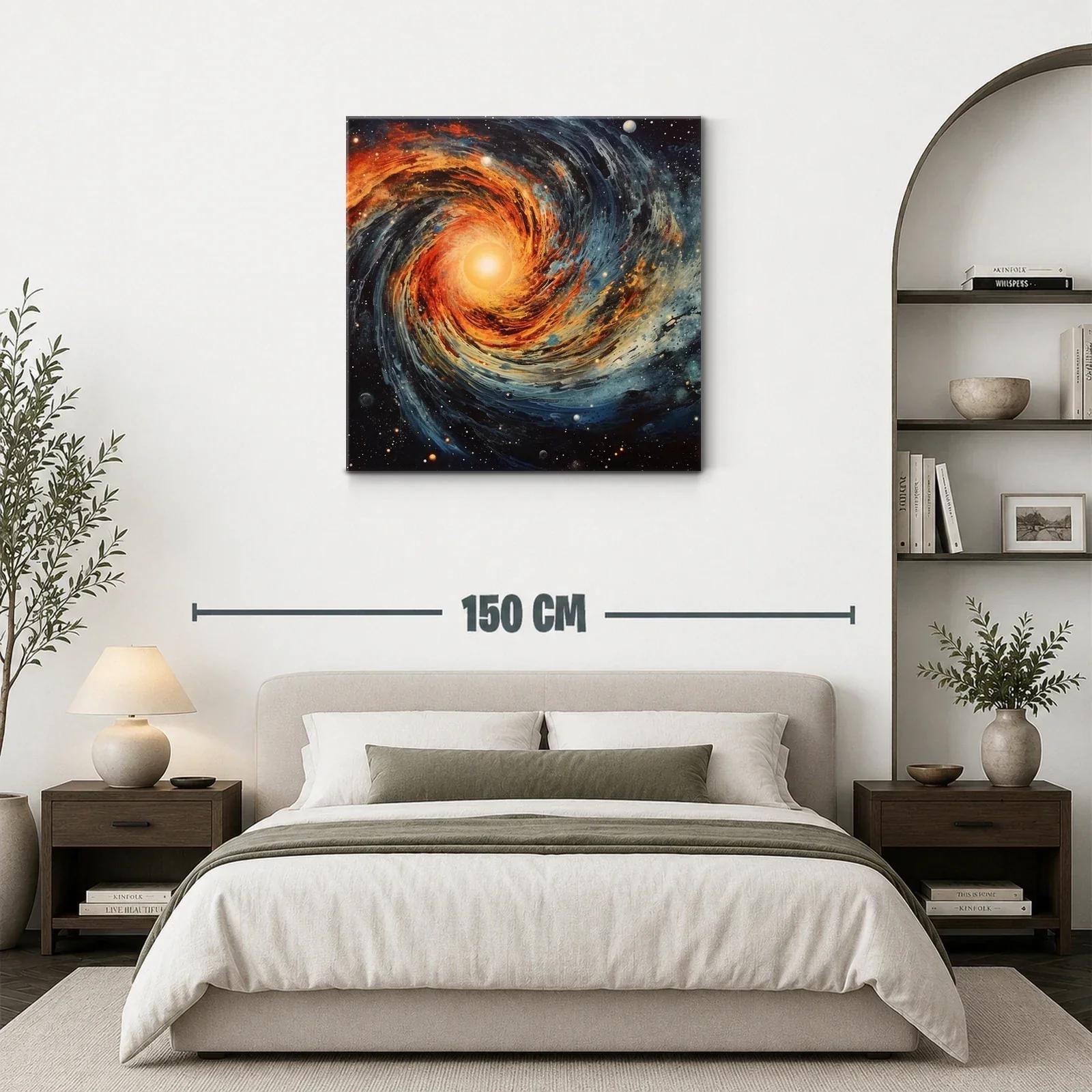 Espiral Cósmico con Luz Central y Estrellas — miniatura 3