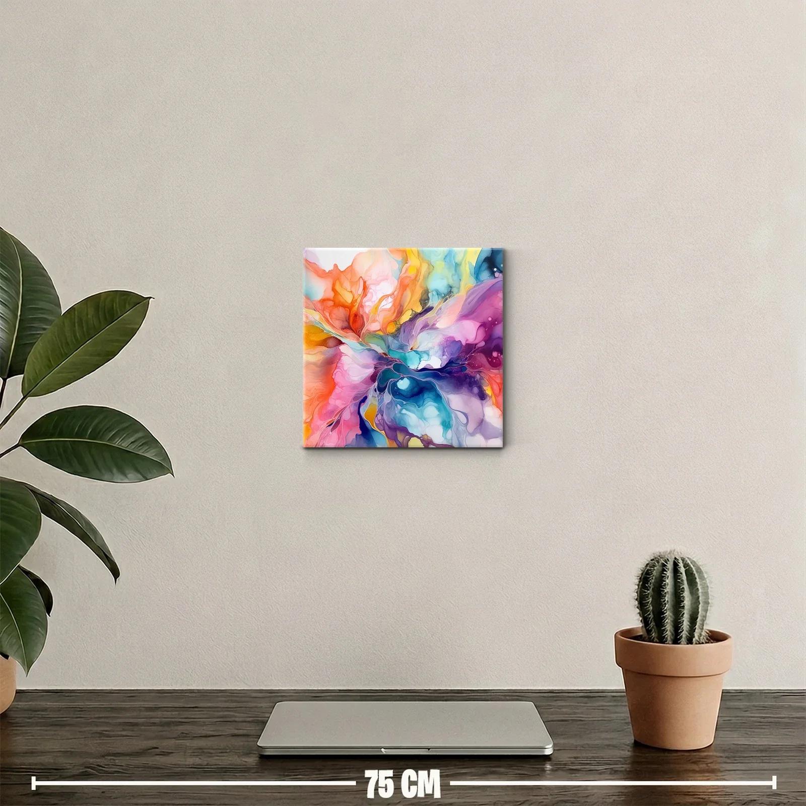 Explosión de color abstracta con tonos vivos y fluidos — miniatura 2