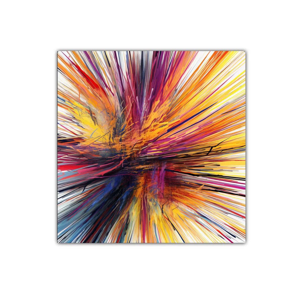 Estallido de Colores Vibrantes con Dinamismo Abstracto