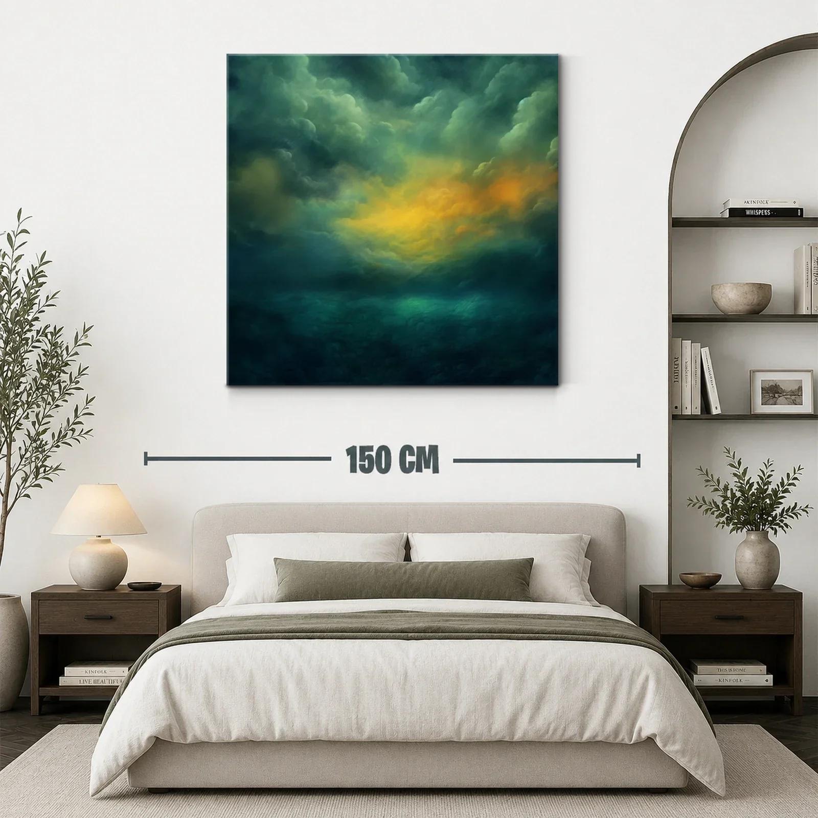 Cielo dramático con tonos cálidos y fríos en calma — miniatura 3