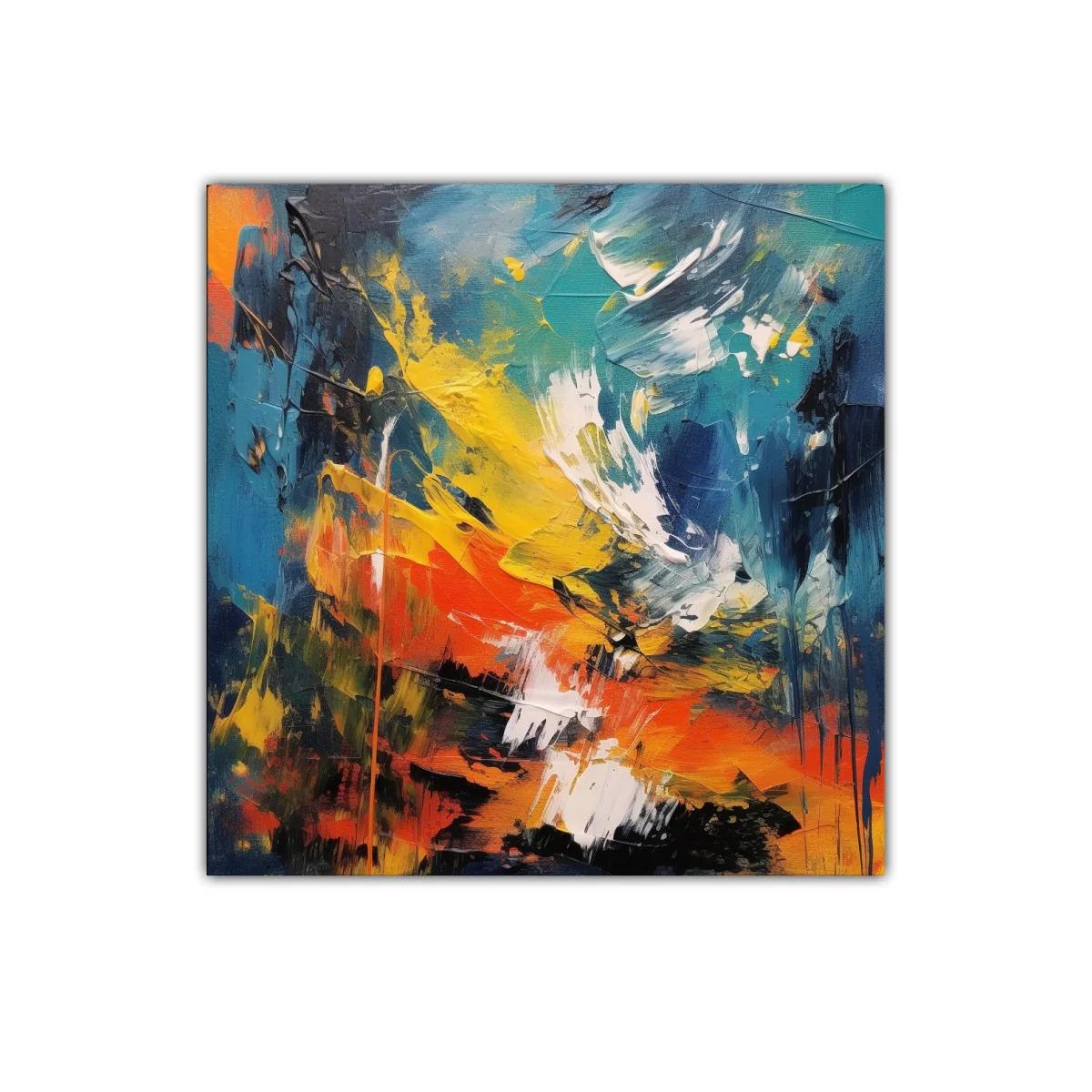 Explosión de colores vibrantes con energía y dinamismo