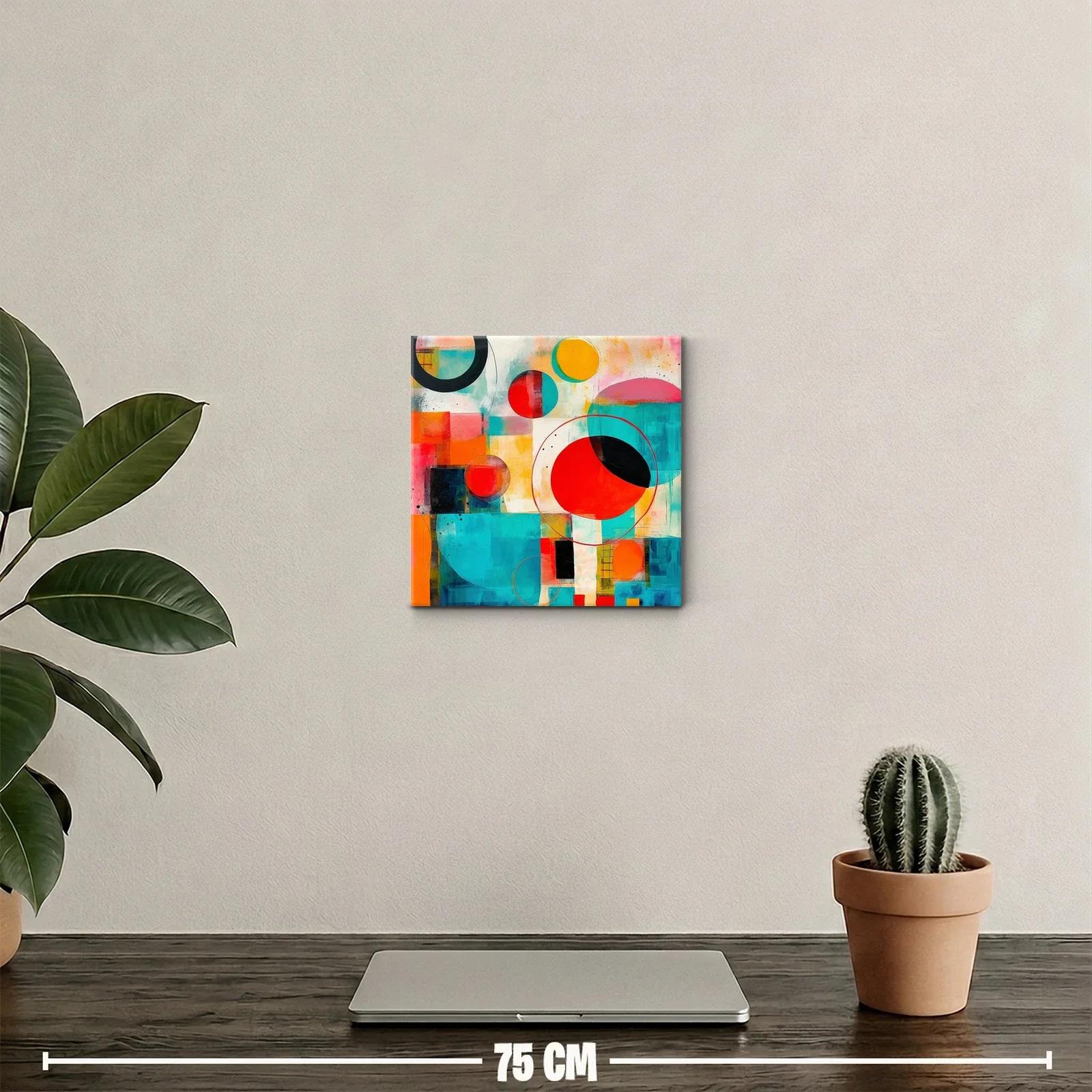 Composición vibrante con formas geométricas y colores intensos — miniatura 2