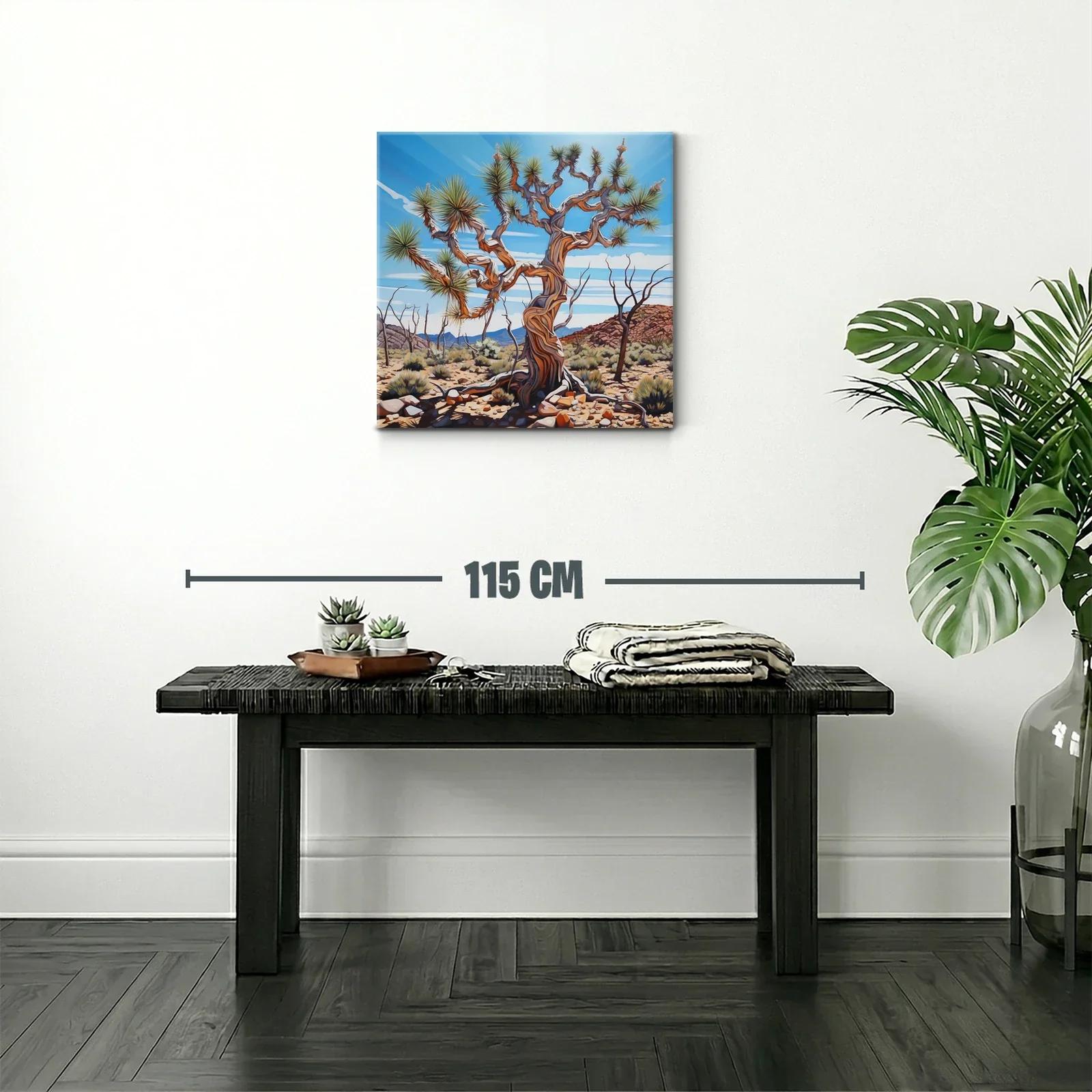 Árbol desértico con ramas retorcidas bajo cielo azul — miniatura 2