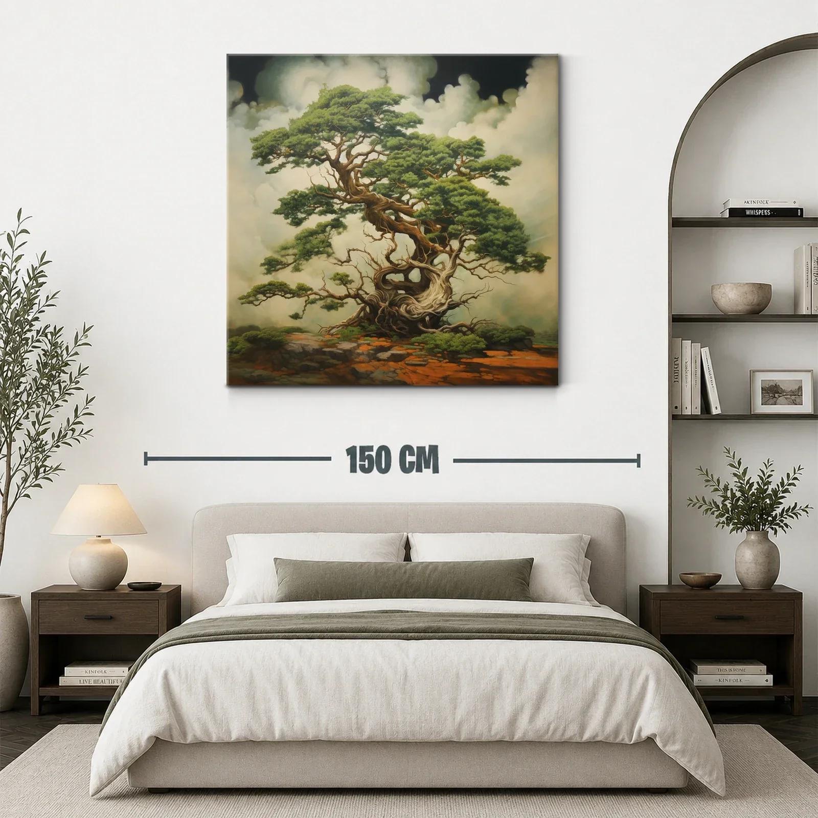 Majestuoso árbol antiguo con ramajes enredados y follaje verde — miniatura 3