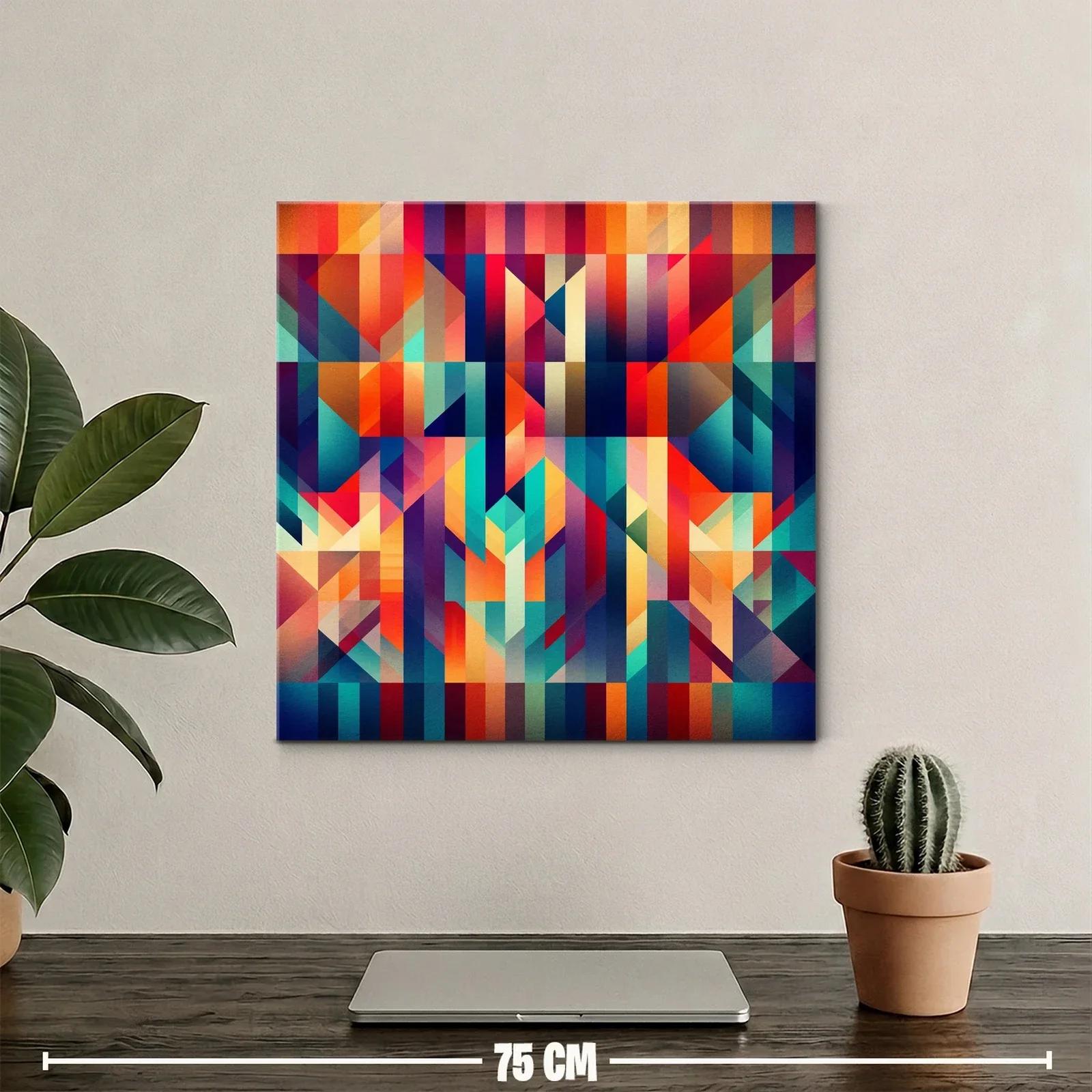 Composición geométrica con vibrantes tonos otoñales — miniatura 2