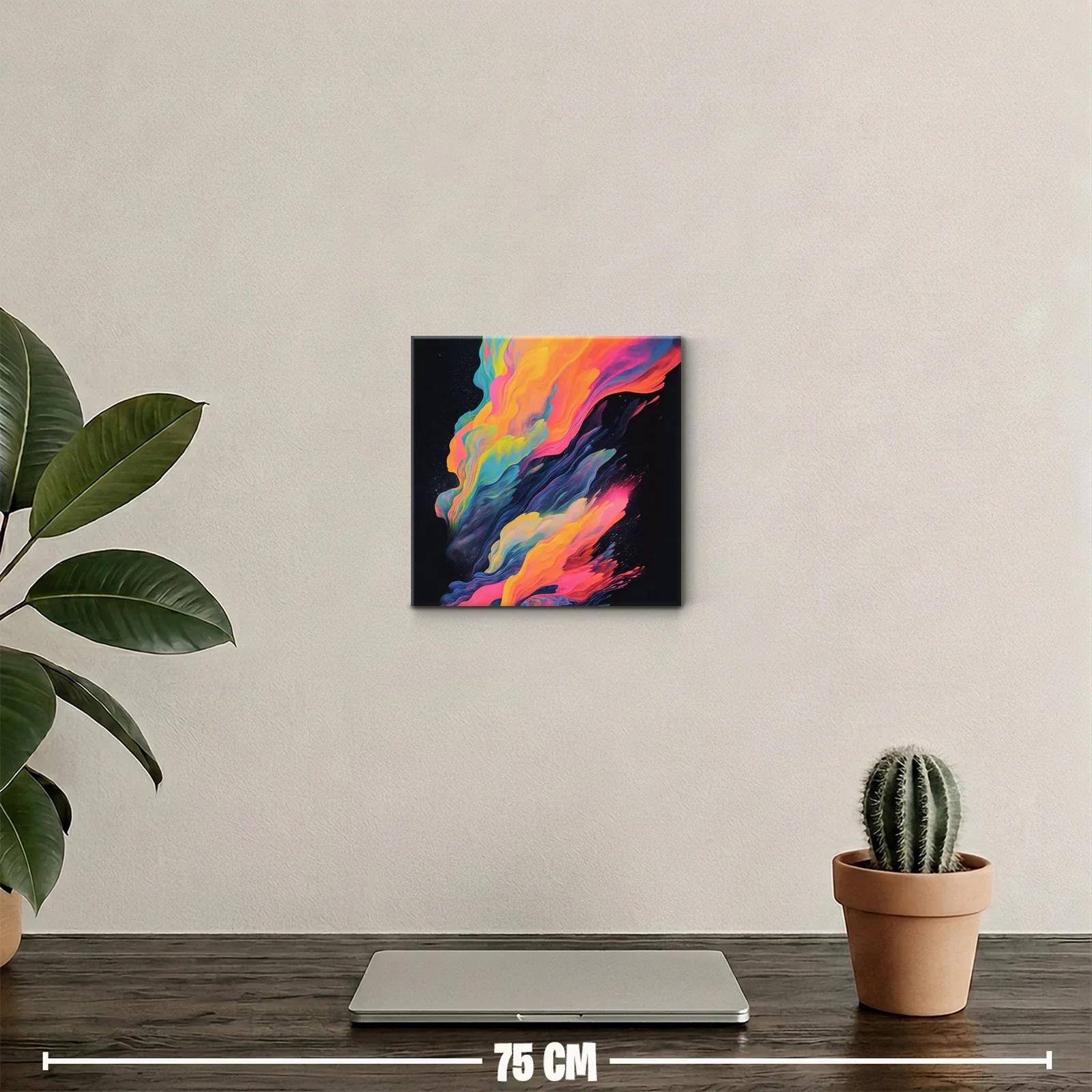 Explosión de colores vibrantes en movimiento fluido — miniatura 2