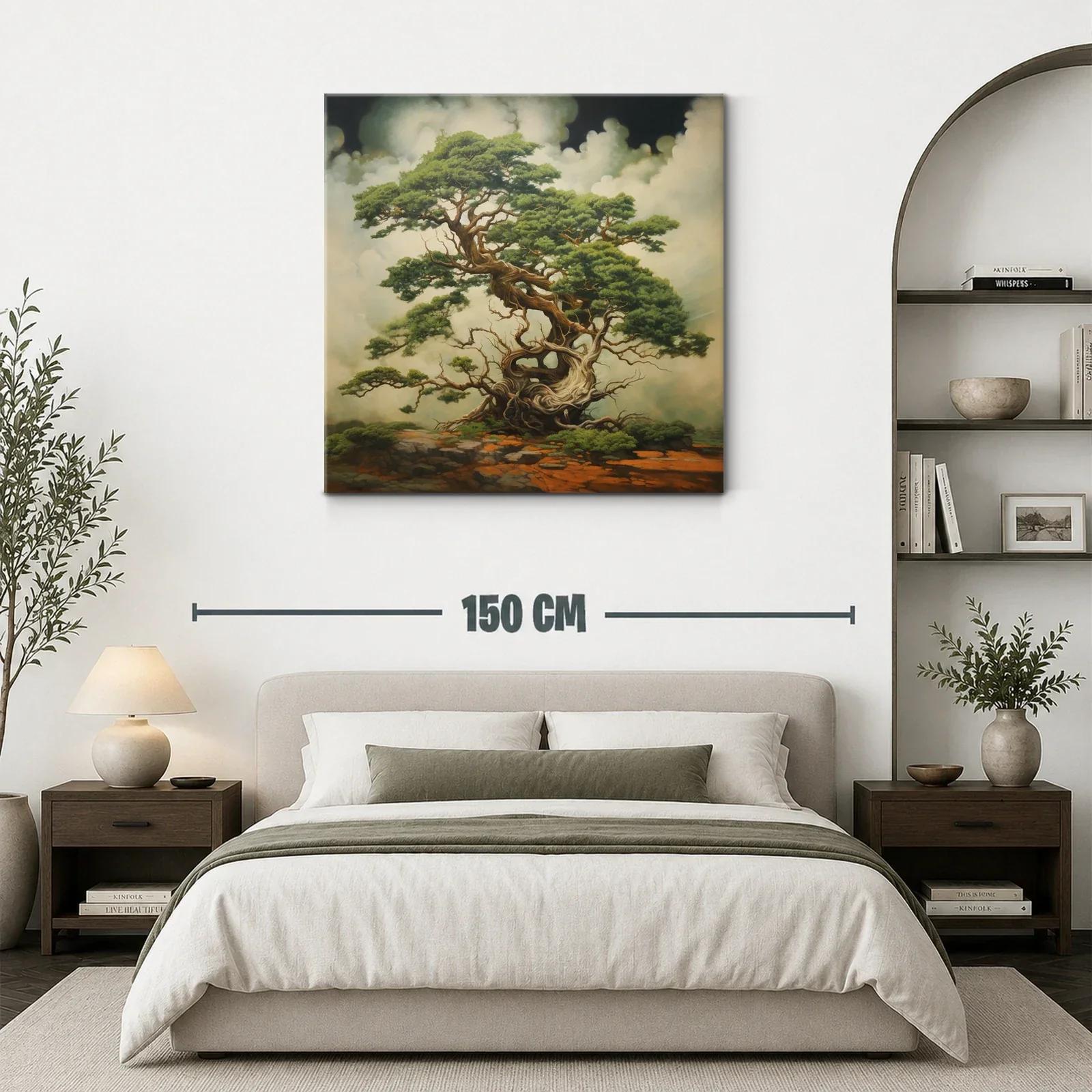 Majestuoso árbol antiguo con ramajes enredados y follaje verde — miniatura 3