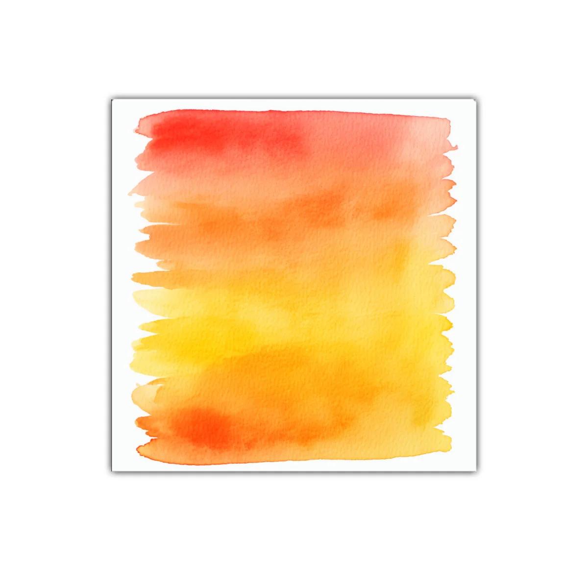 Cuadro decorativo con degradado cálido amarillo y naranja