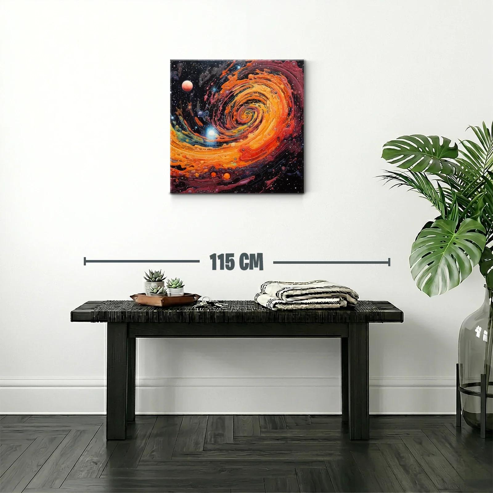 Espiral Galáctico en Tonos Cálidos y Vibrantes — miniatura 2