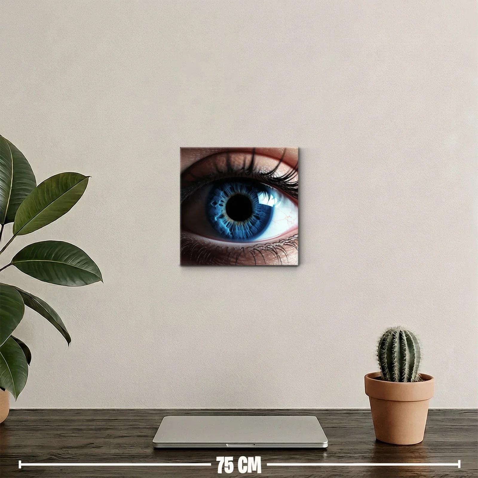 Cuadro decorativo ojo azul con detalle hipnotizante — miniatura 2
