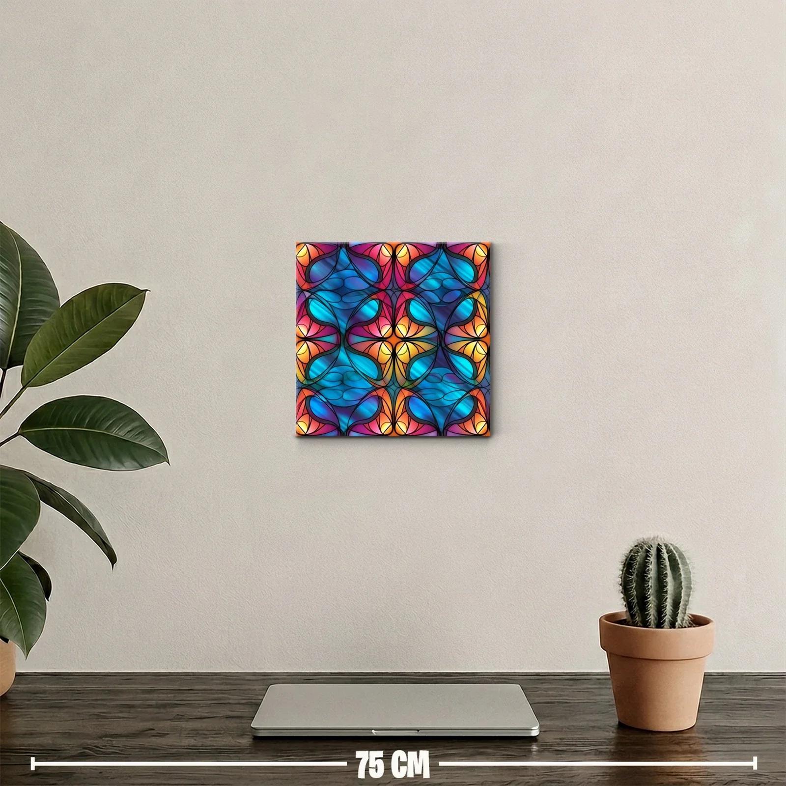 Cuadro decorativo con patrón abstracto y vibrante colorido — miniatura 2