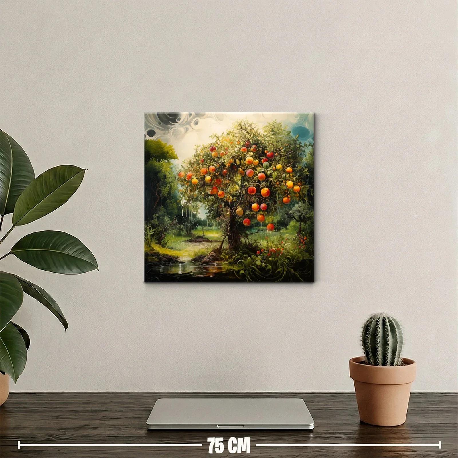 Árbol frutal vibrante en paisaje natural exuberante — miniatura 2