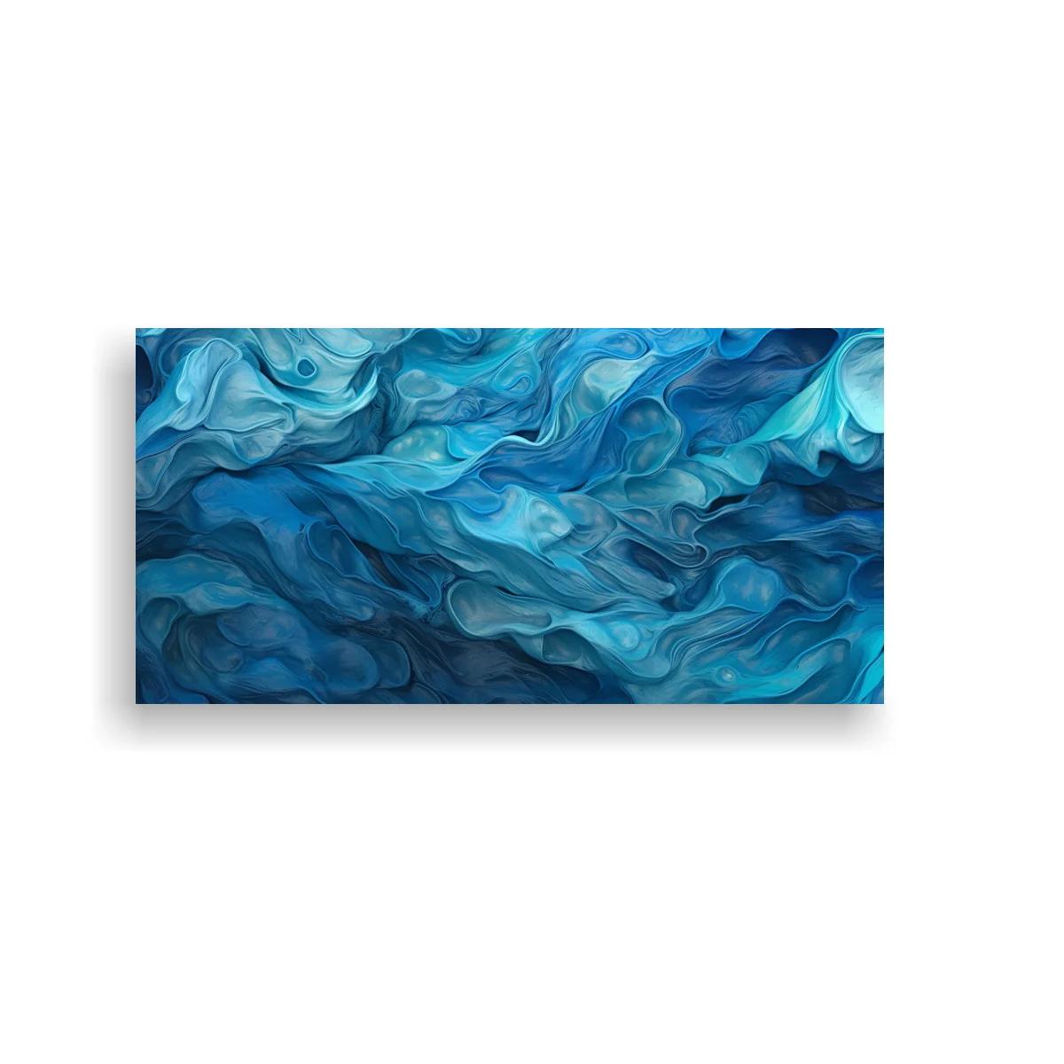 Cuadro olas abstractas en capas fluidas