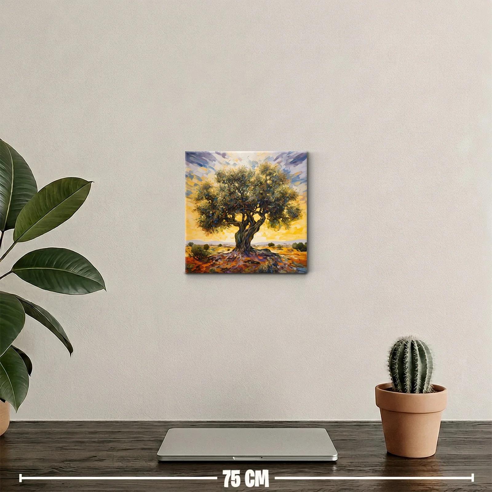 Magnífico árbol solitario en paisaje cálido y vibrante — miniatura 2
