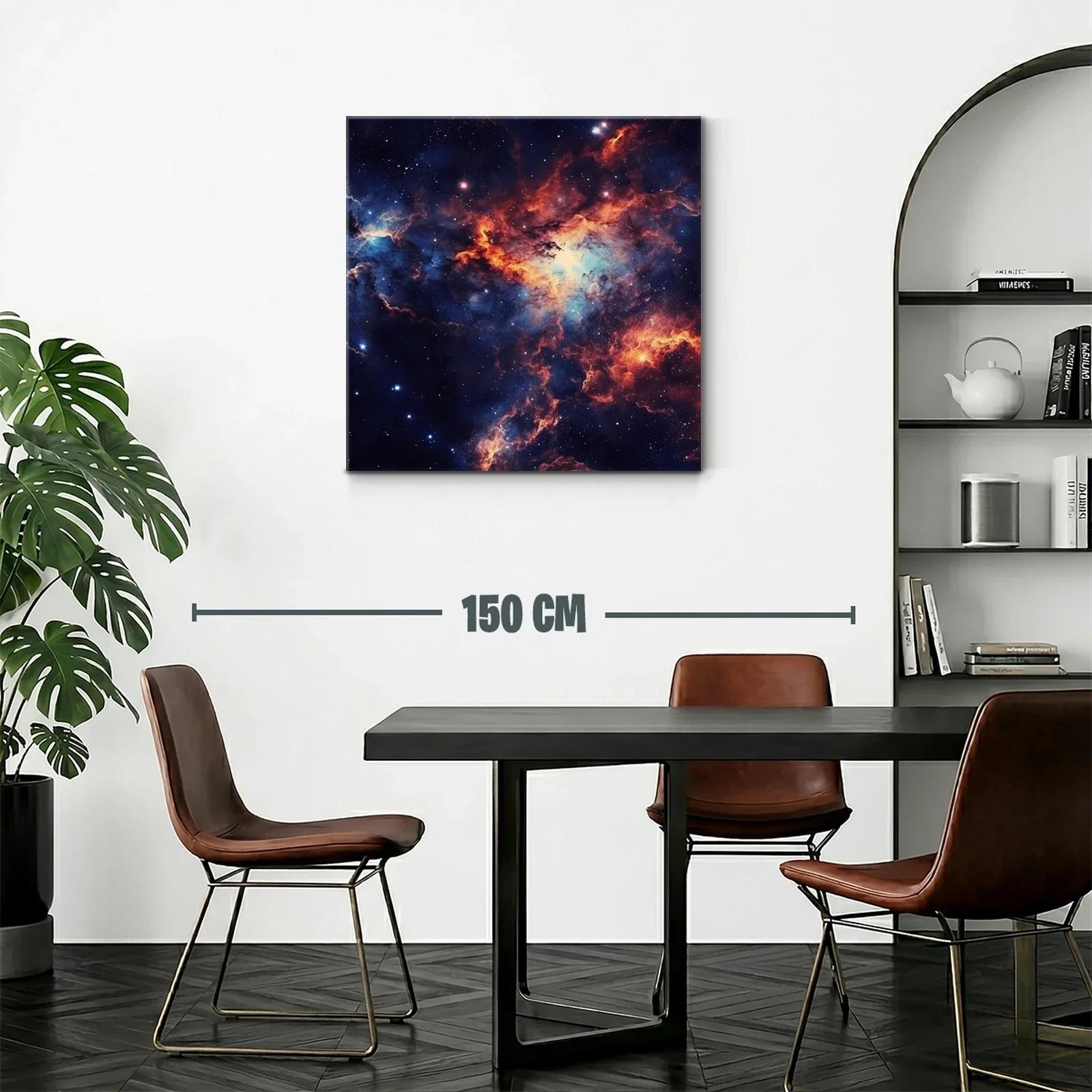 Nebulosa cósmica con vibrantes tonos de azul y naranja — miniatura 2