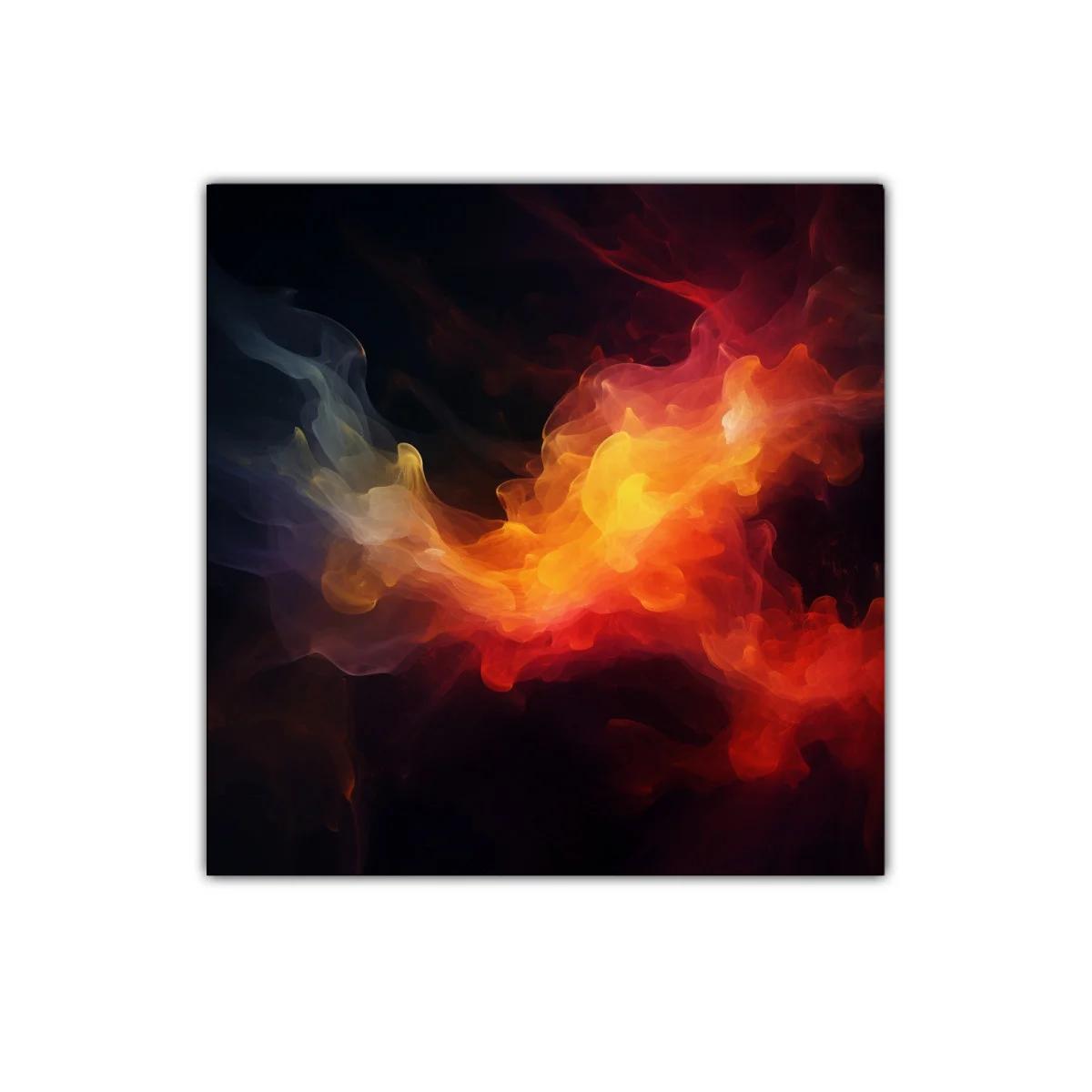 Explosión de colores cálidos y vibrantes en movimiento abstracto