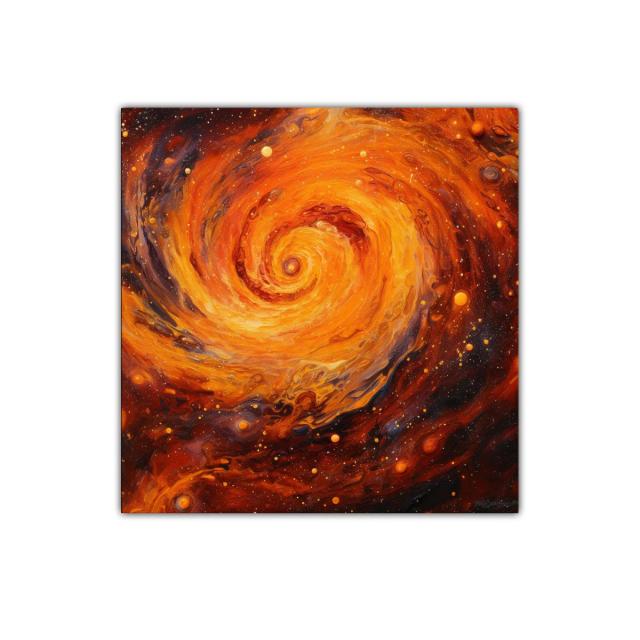 Espiral Cósmico en Tonos Cálidos y Vibrantes
