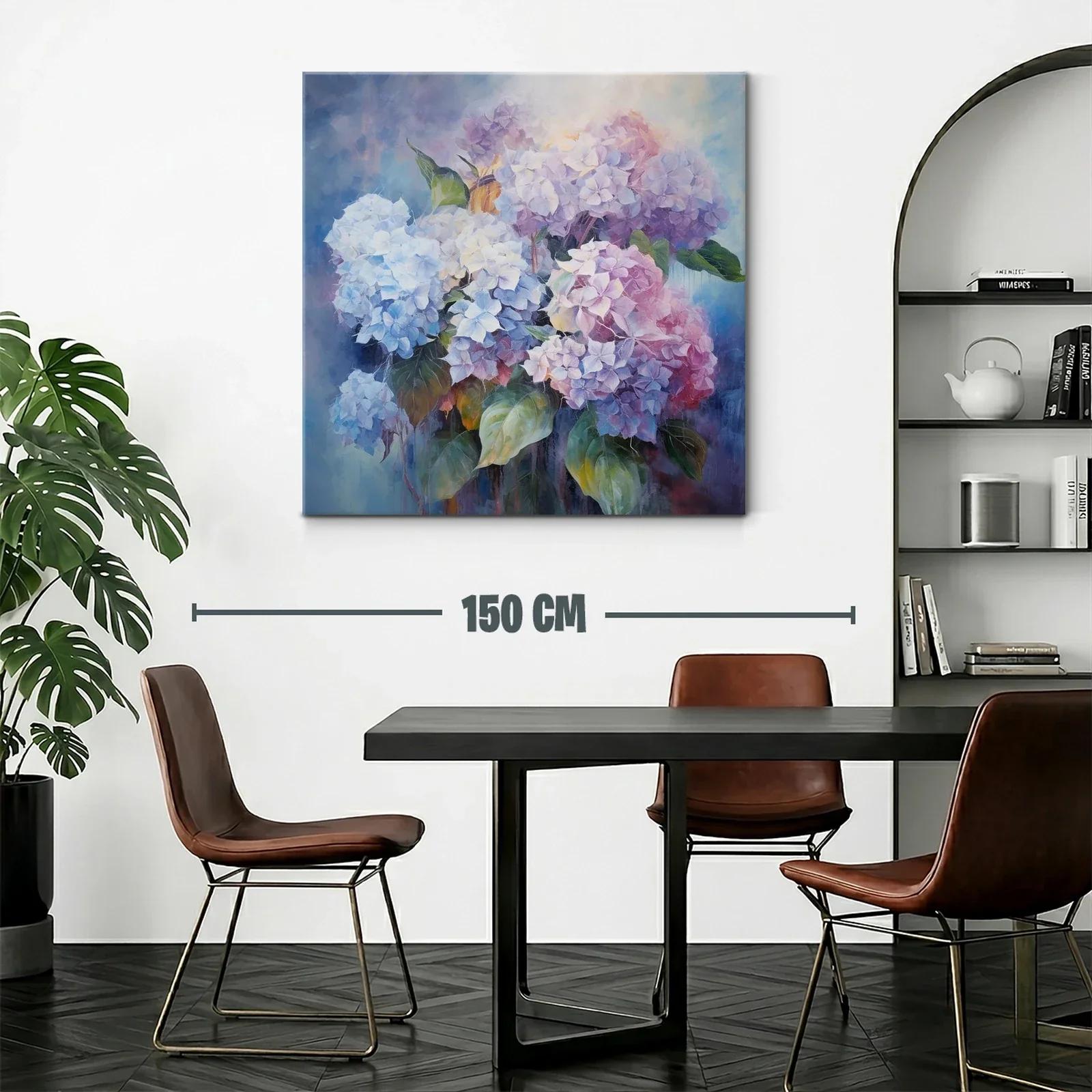 Impresionante ramo de hortensias en tonos pastel delicados — miniatura 2