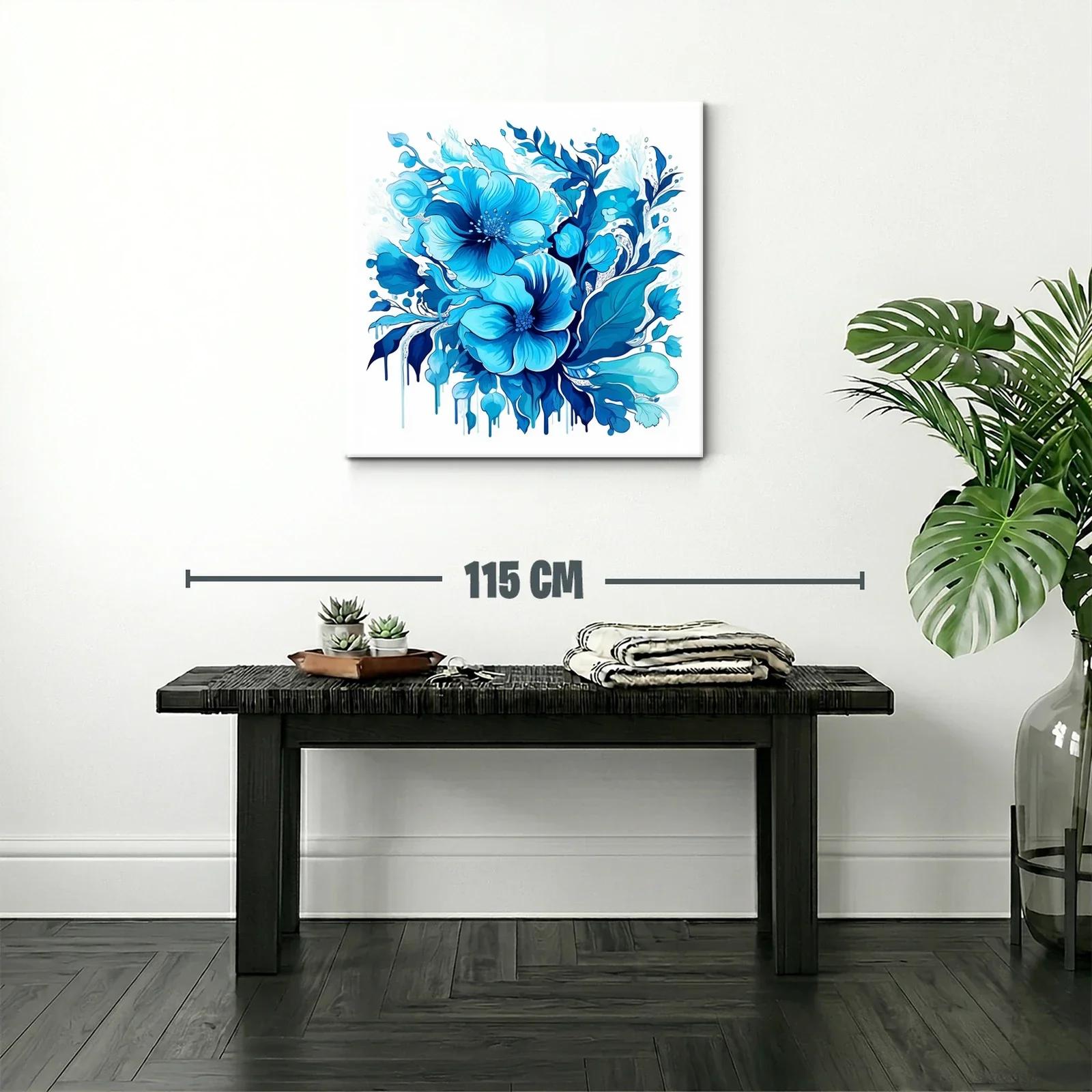 Flores azules en composición vibrante y elegante — miniatura 2