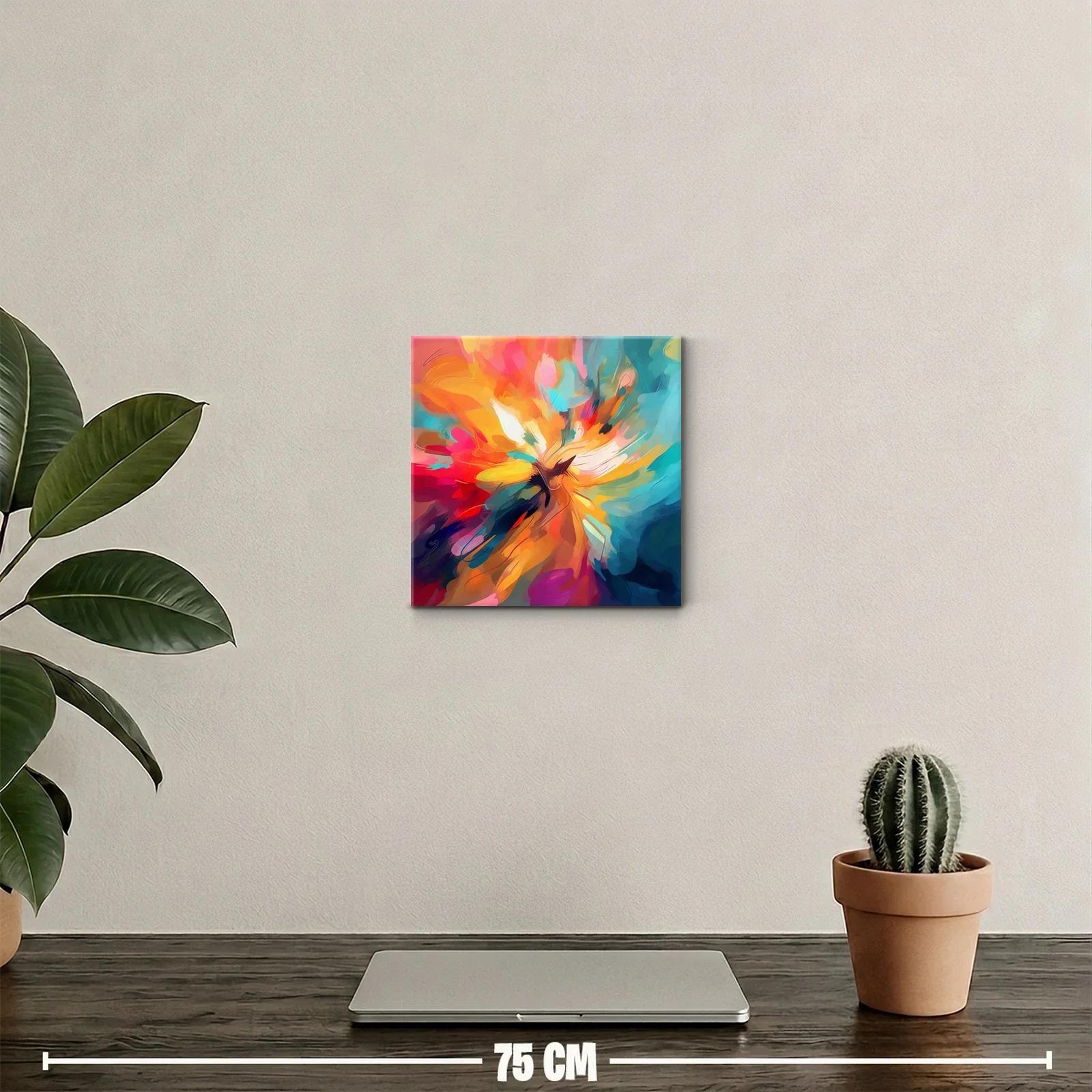Abstracción vibrante en explosión de color intensa y dinámica — miniatura 2