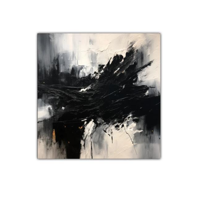 Impacto dramático en contraste monocromo