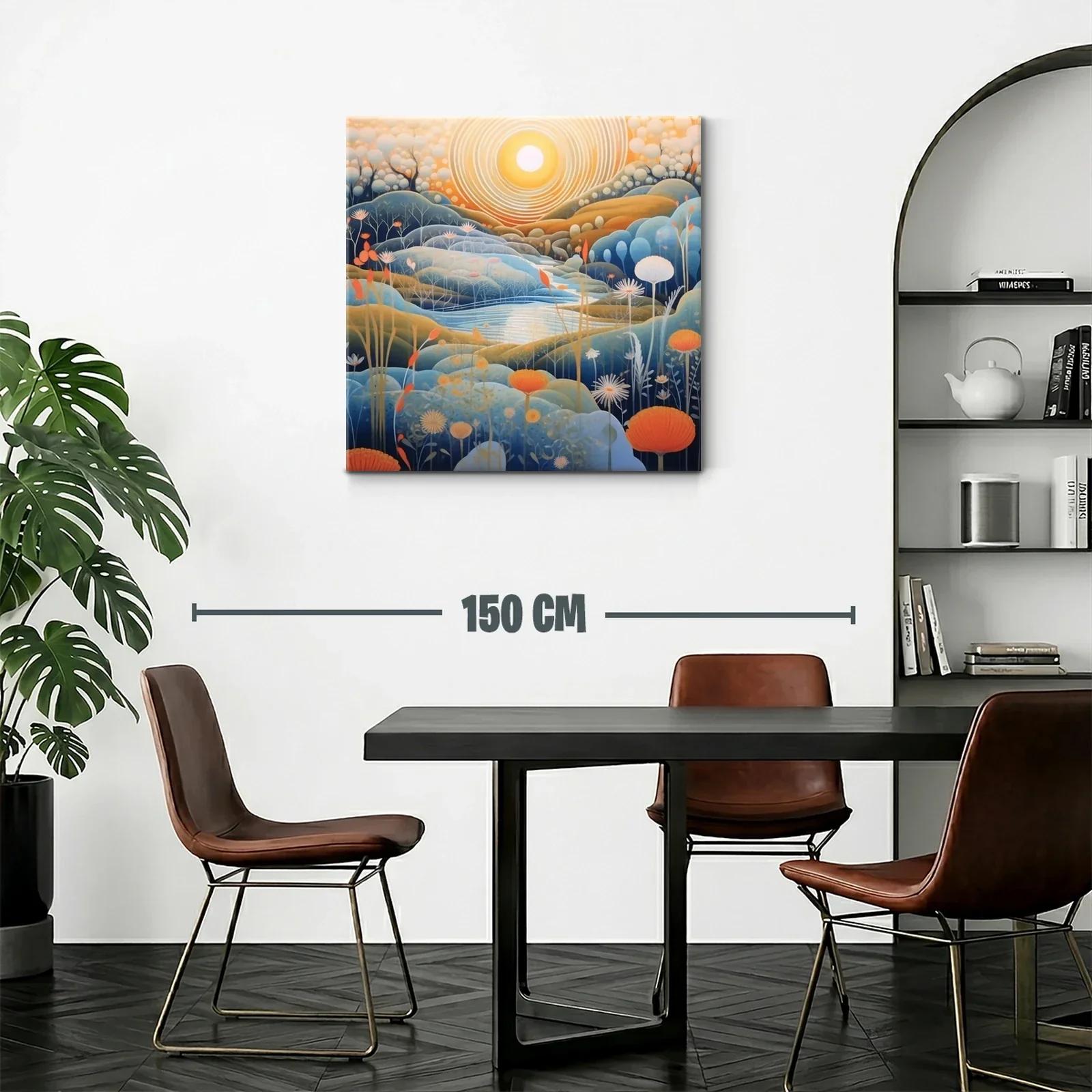 Paisaje onírico con cálidos tonos al amanecer — miniatura 2