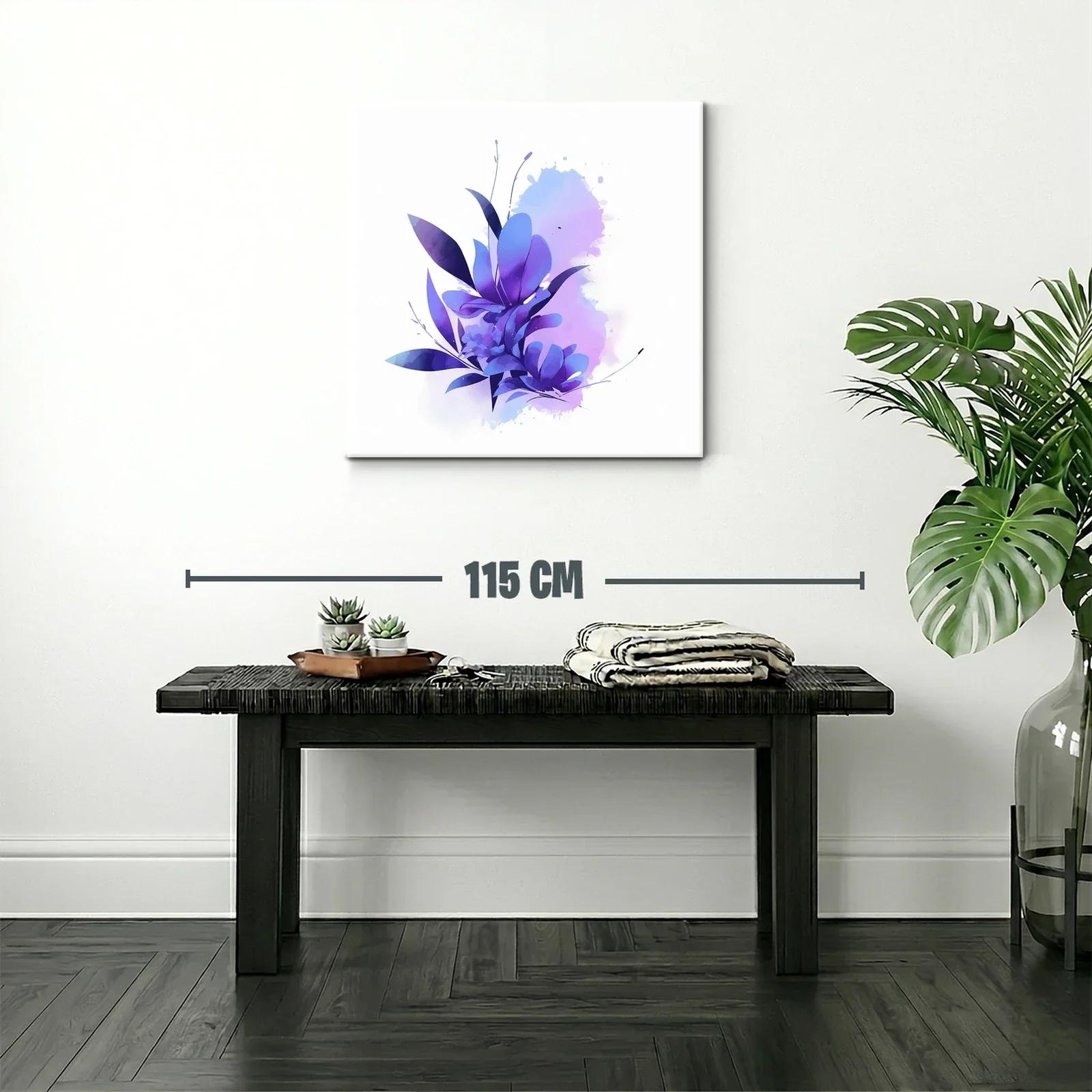 Composición floral en tonos violetas y azules suaves — miniatura 2