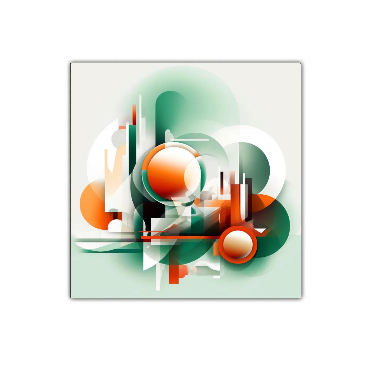 Composición abstracta con formas geométricas vibrantes — imagen principal