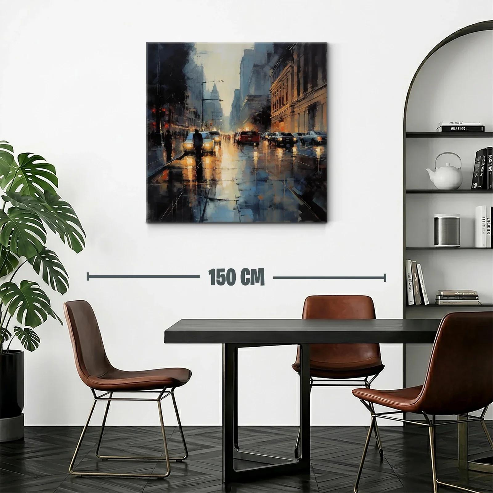 Atardecer urbano con reflejos de luz y movimiento — miniatura 2