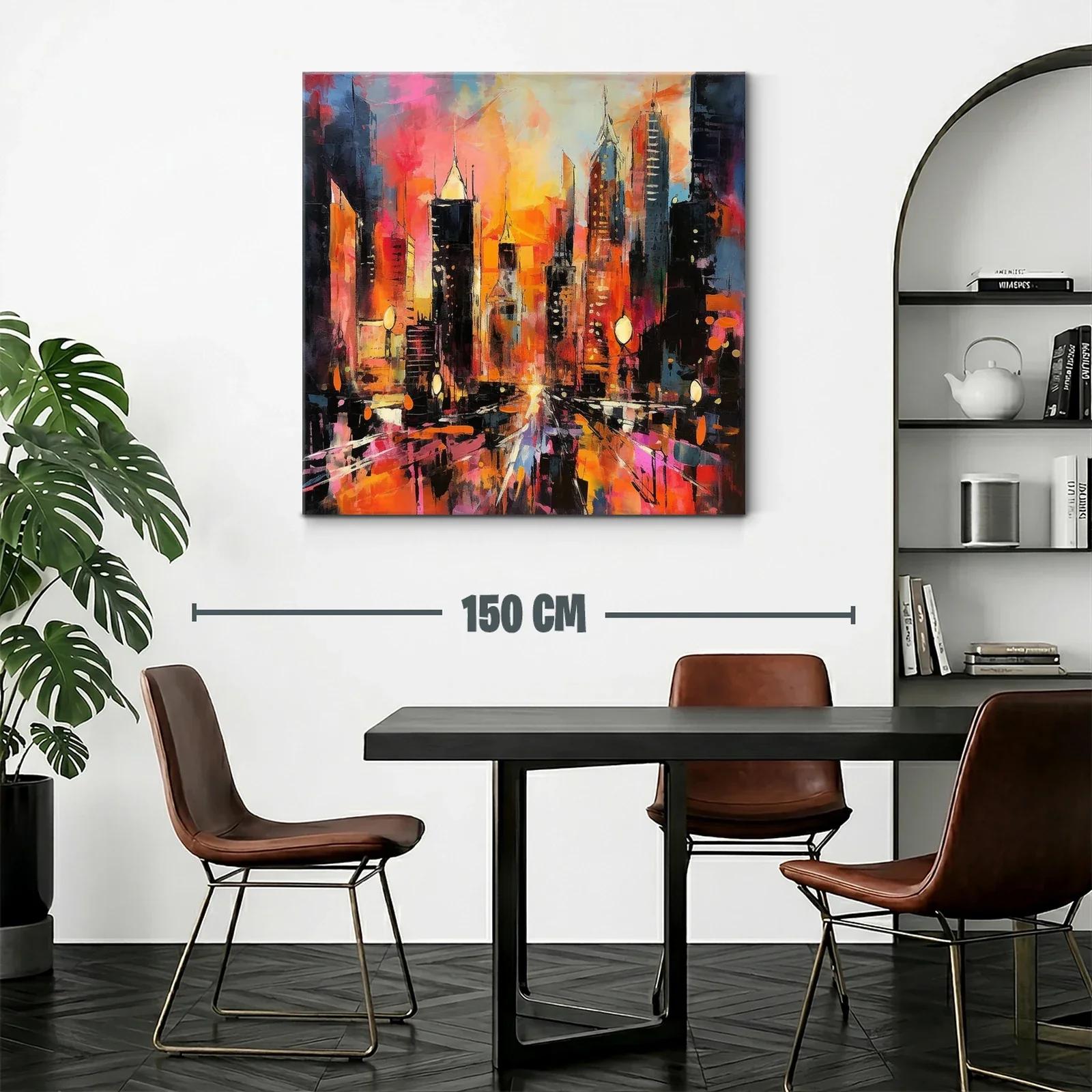 Atardecer vibrante en ciudad moderna llena de energía — miniatura 2