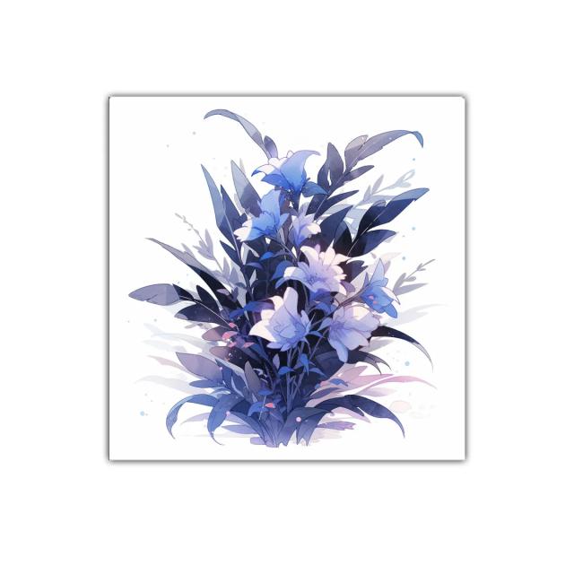 Ramo floral en tonos azules para decoración elegante