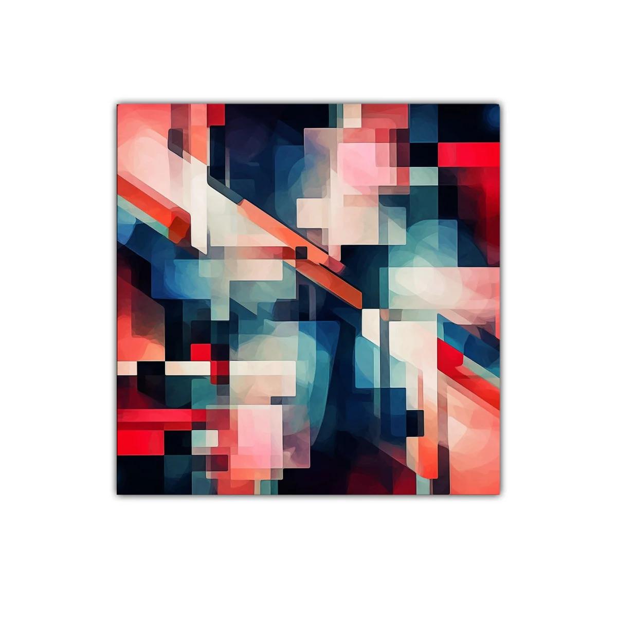 Composición abstracta con formas geométricas y tonos vibrantes — imagen principal