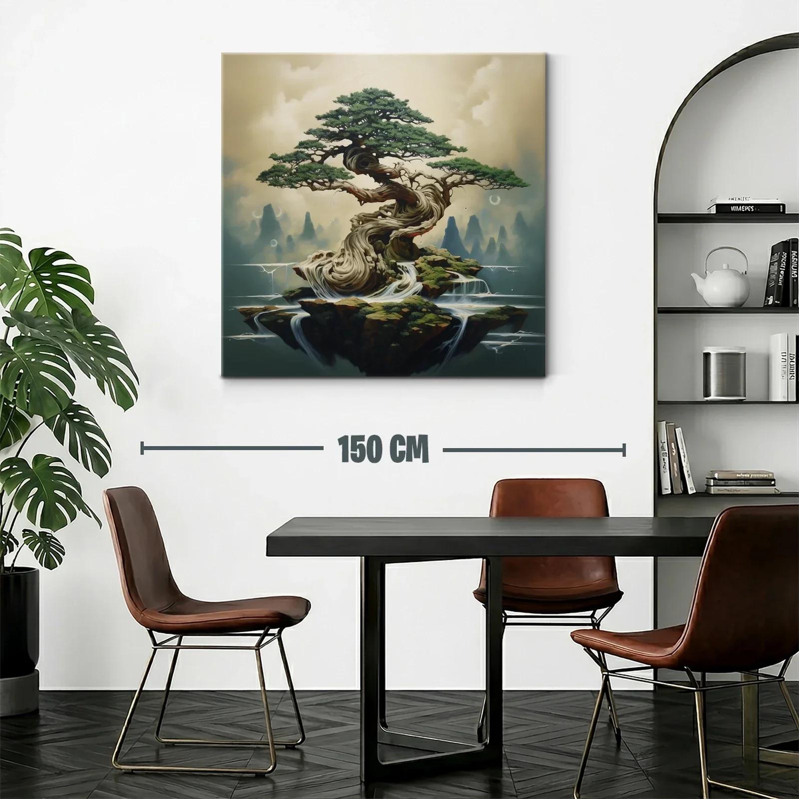 Árbol místico entre aguas y rocas flotantes — miniatura 2