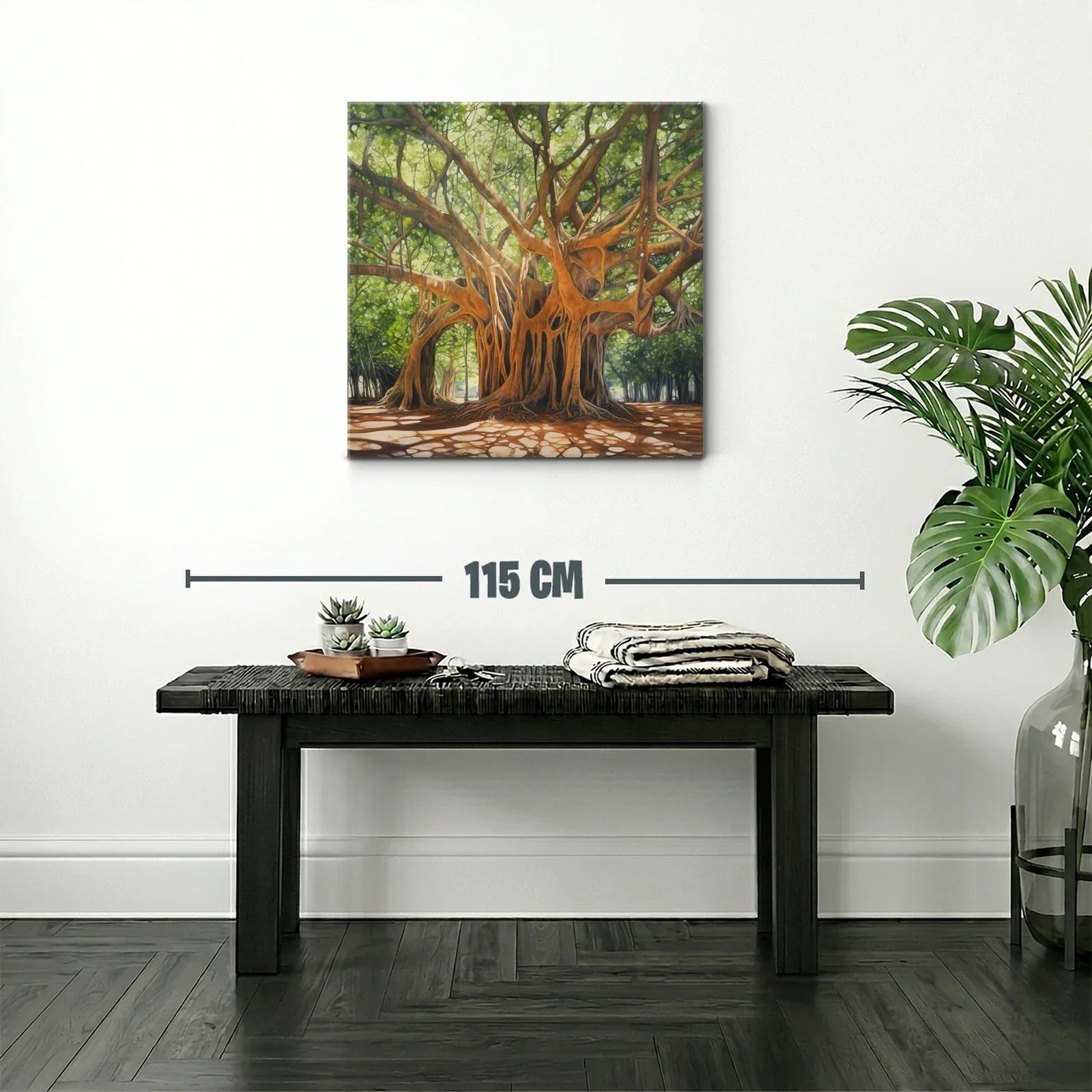 Majestuoso árbol con ramas entrelazadas y luz natural — miniatura 2