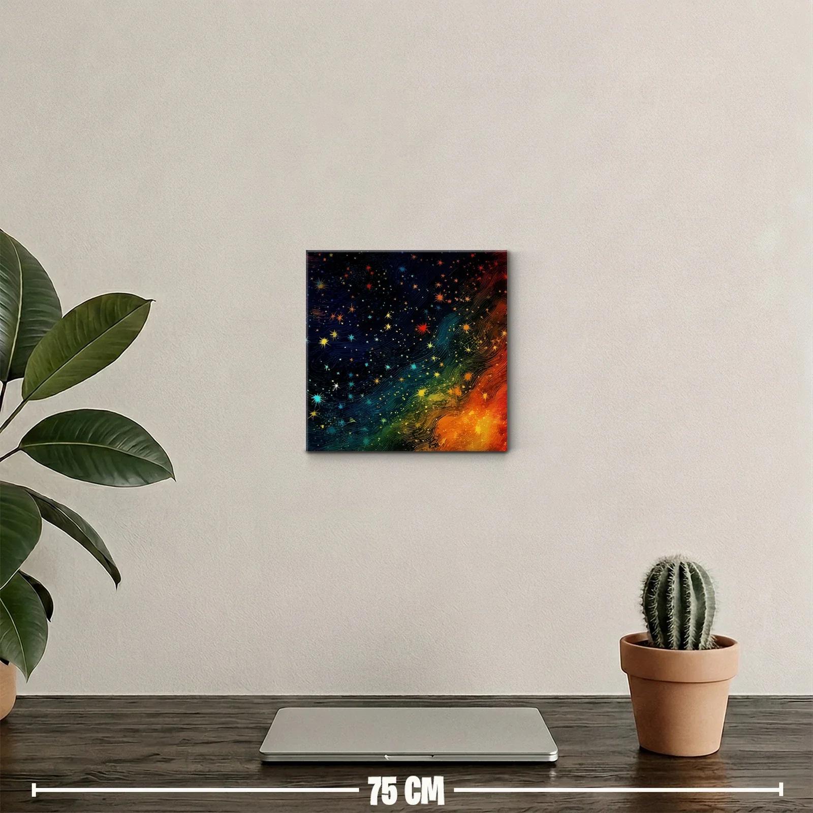 Cielo estrellado en colores vivos y vibrantes — miniatura 2