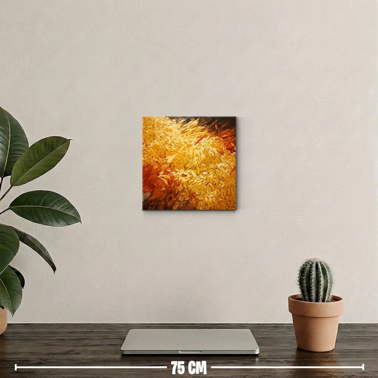 Cuadro Decorativo con Flores en Tonos Amarillos y Naranjas — miniatura 2