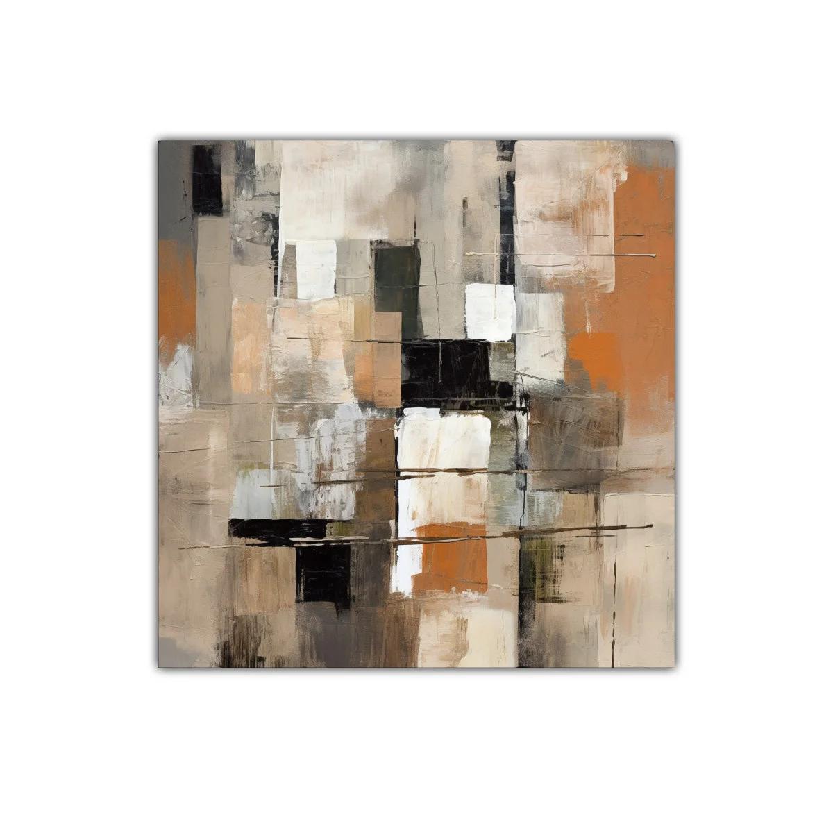 Composición abstracta en tonos cálidos y neutros — imagen principal