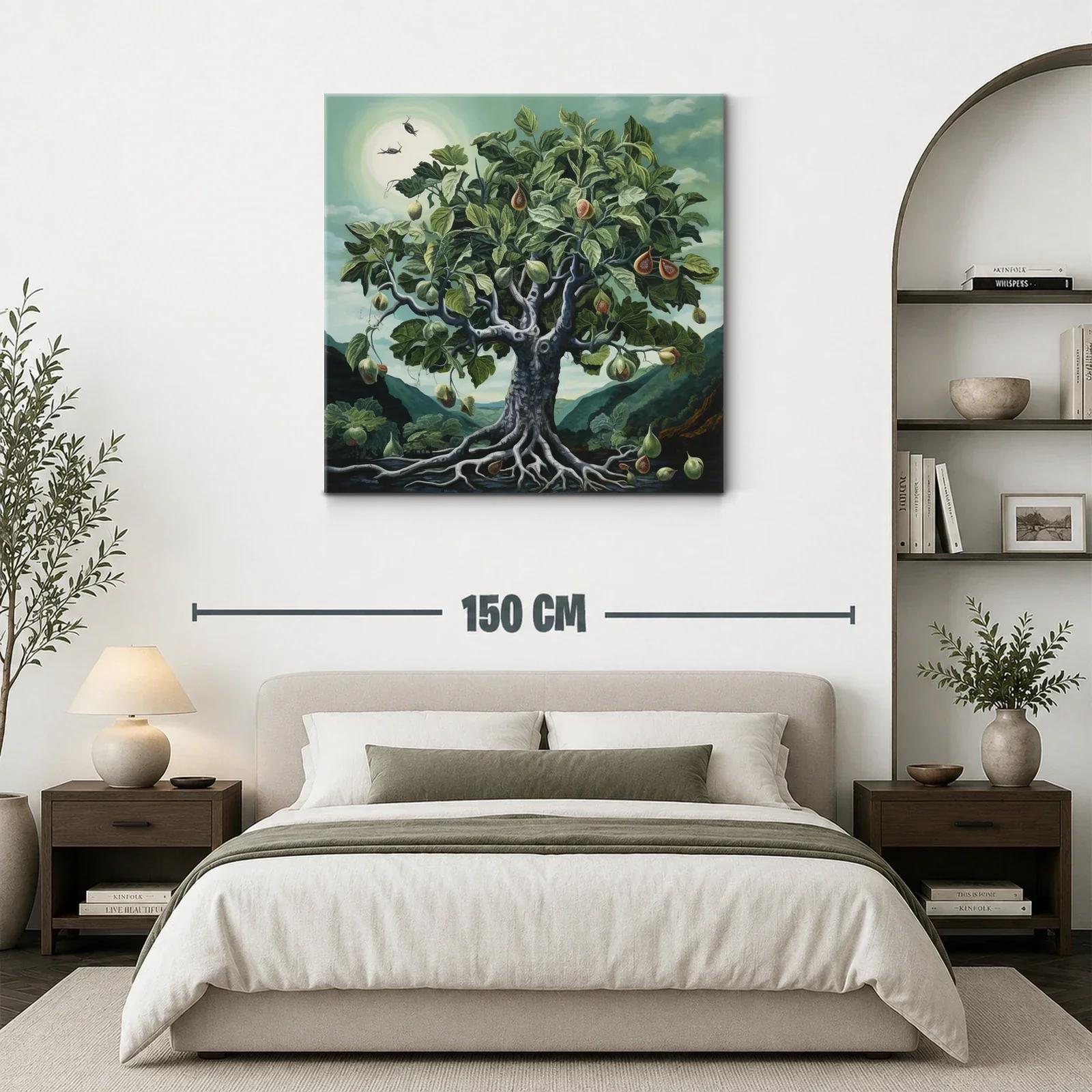 Árbol de higos en paisaje natural con cielo azul verdoso — miniatura 3