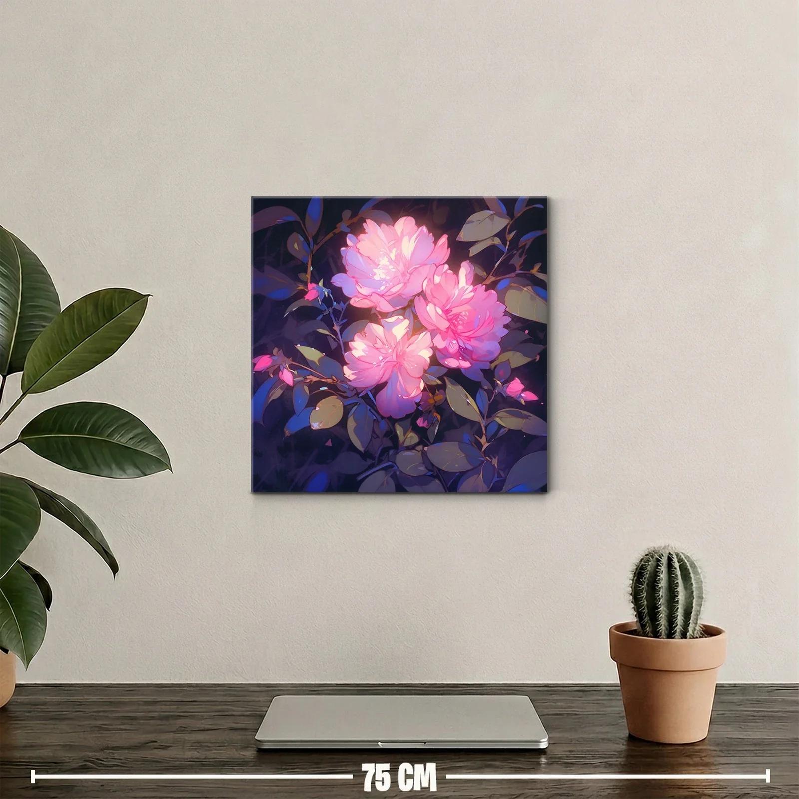 Ramo de flores rosas con contraste vibrante — miniatura 2