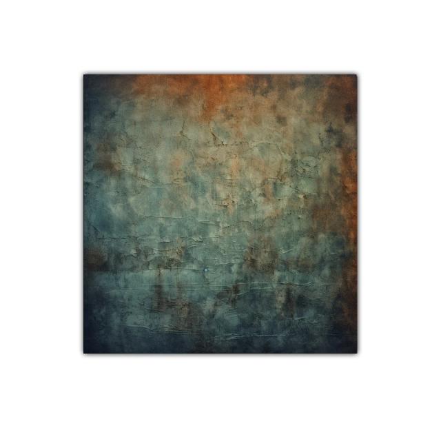 Cuadro decorativo con textura y tonos cálidos y fríos