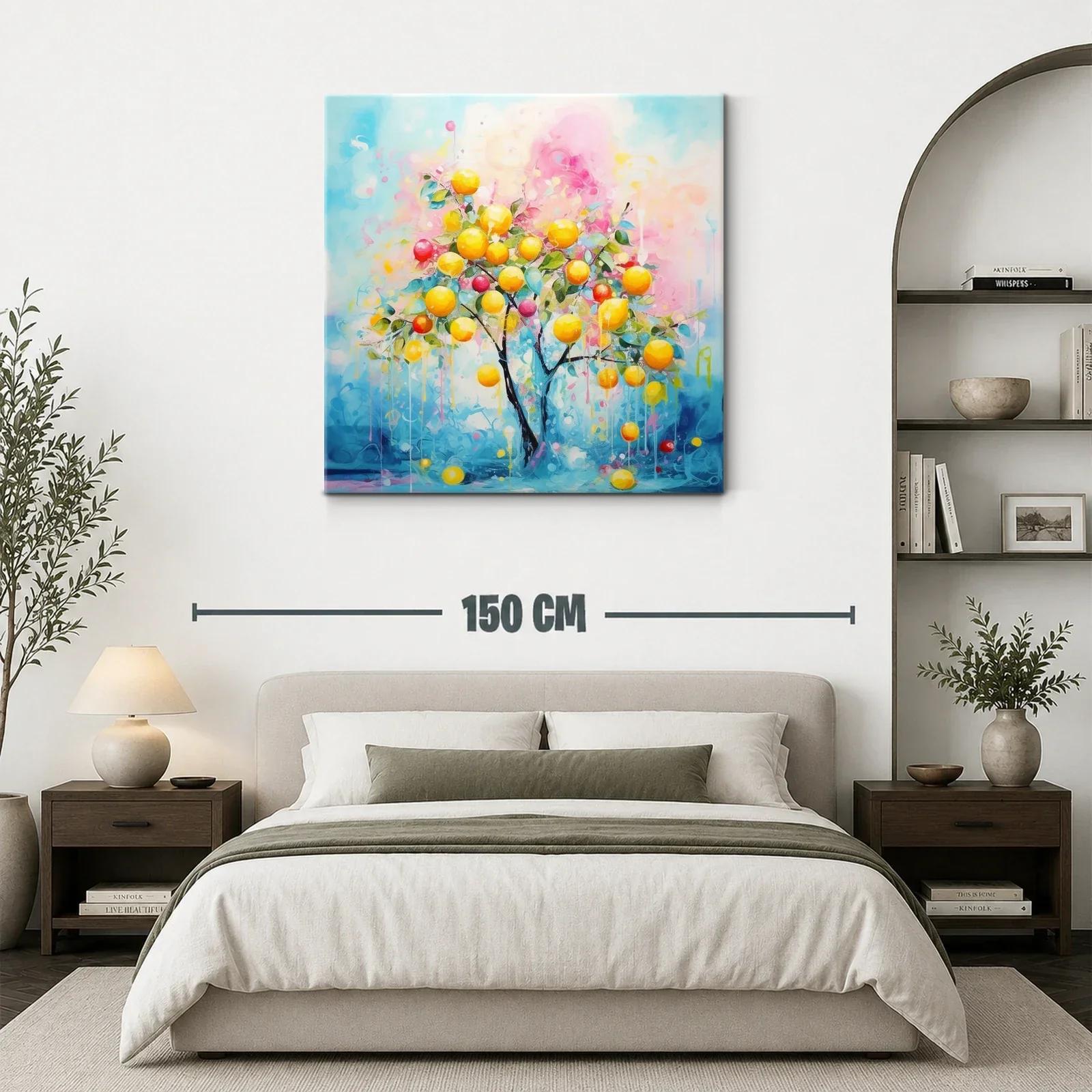 Árbol frutal con tonos vibrantes y atmósfera luminosa — miniatura 3