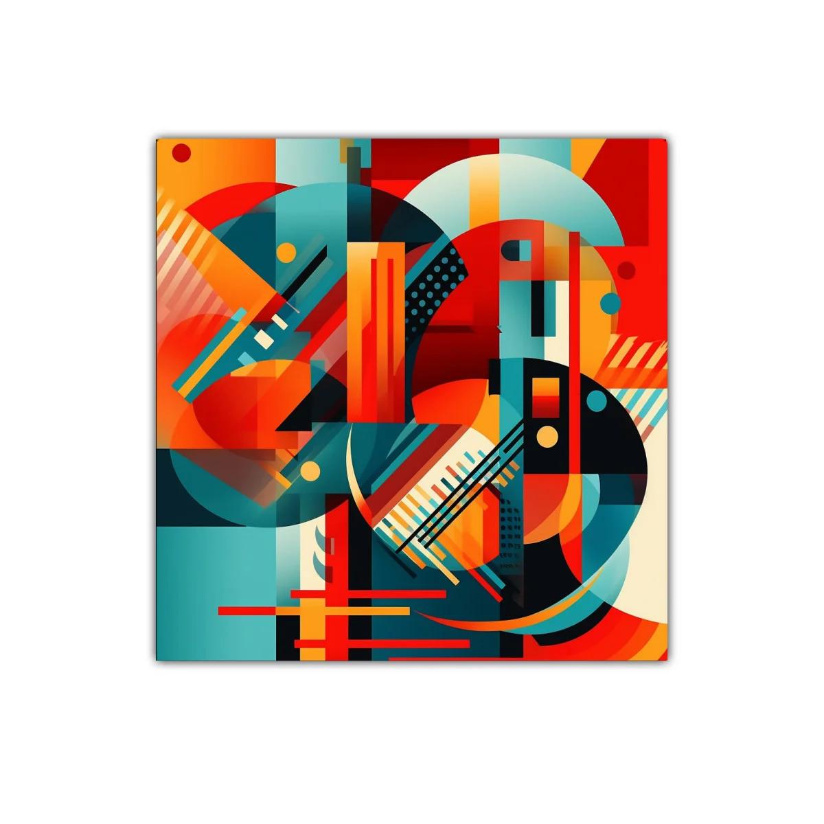 Composición abstracta de formas geométricas vibrantes y dinámicas — imagen principal
