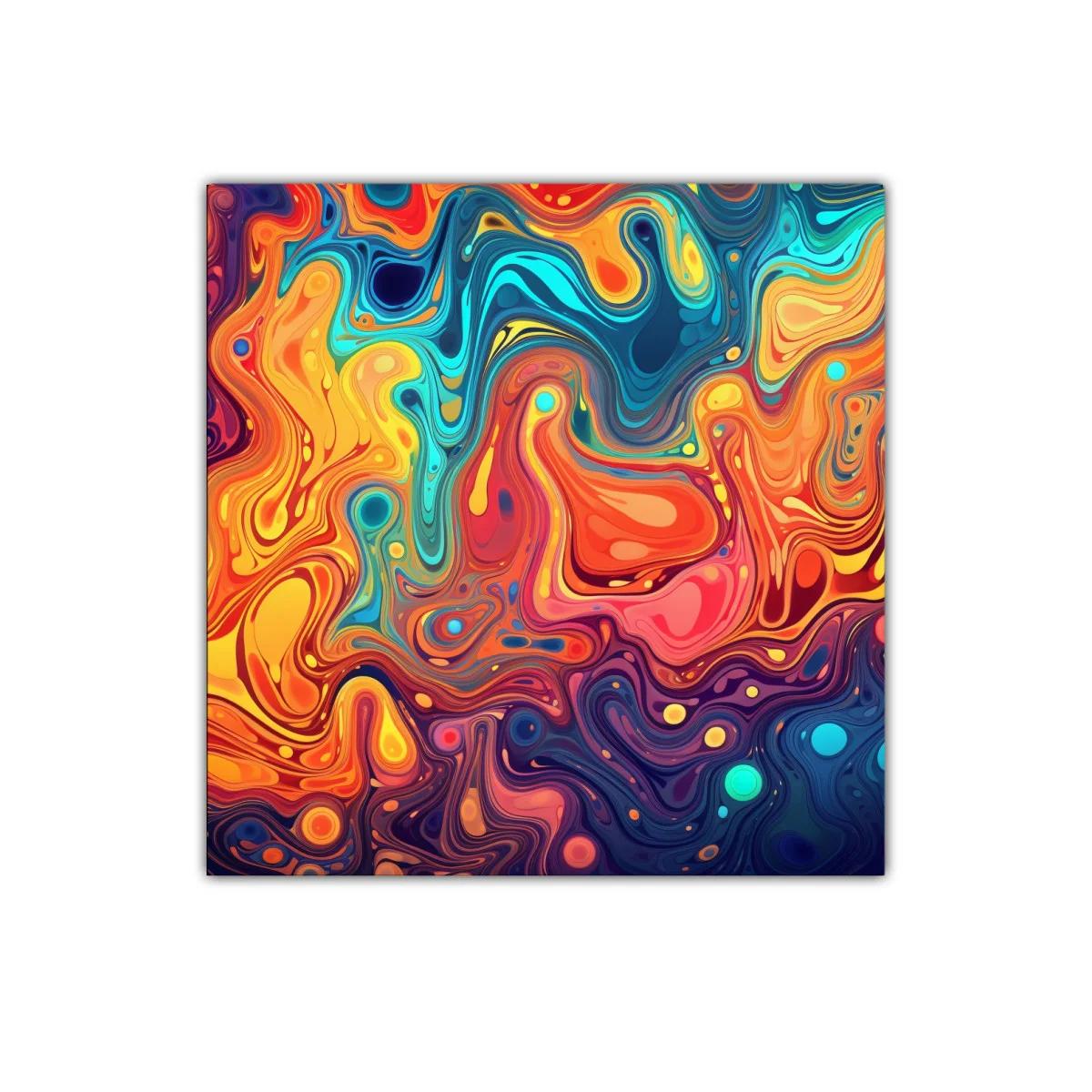 Cuadro abstracto con vibrantes remolinos de color — imagen principal